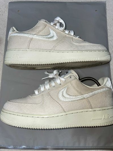 Stussy × Nike Air Force 1 Low "Fossil Stone"