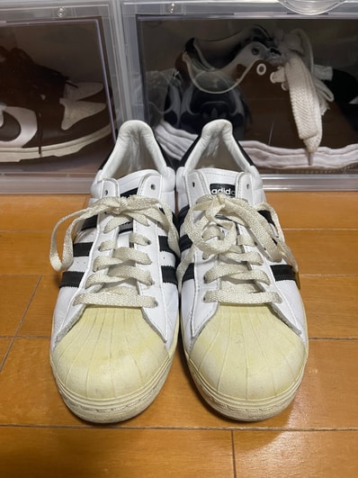 adidas Superstar "White Black Aged Sole"