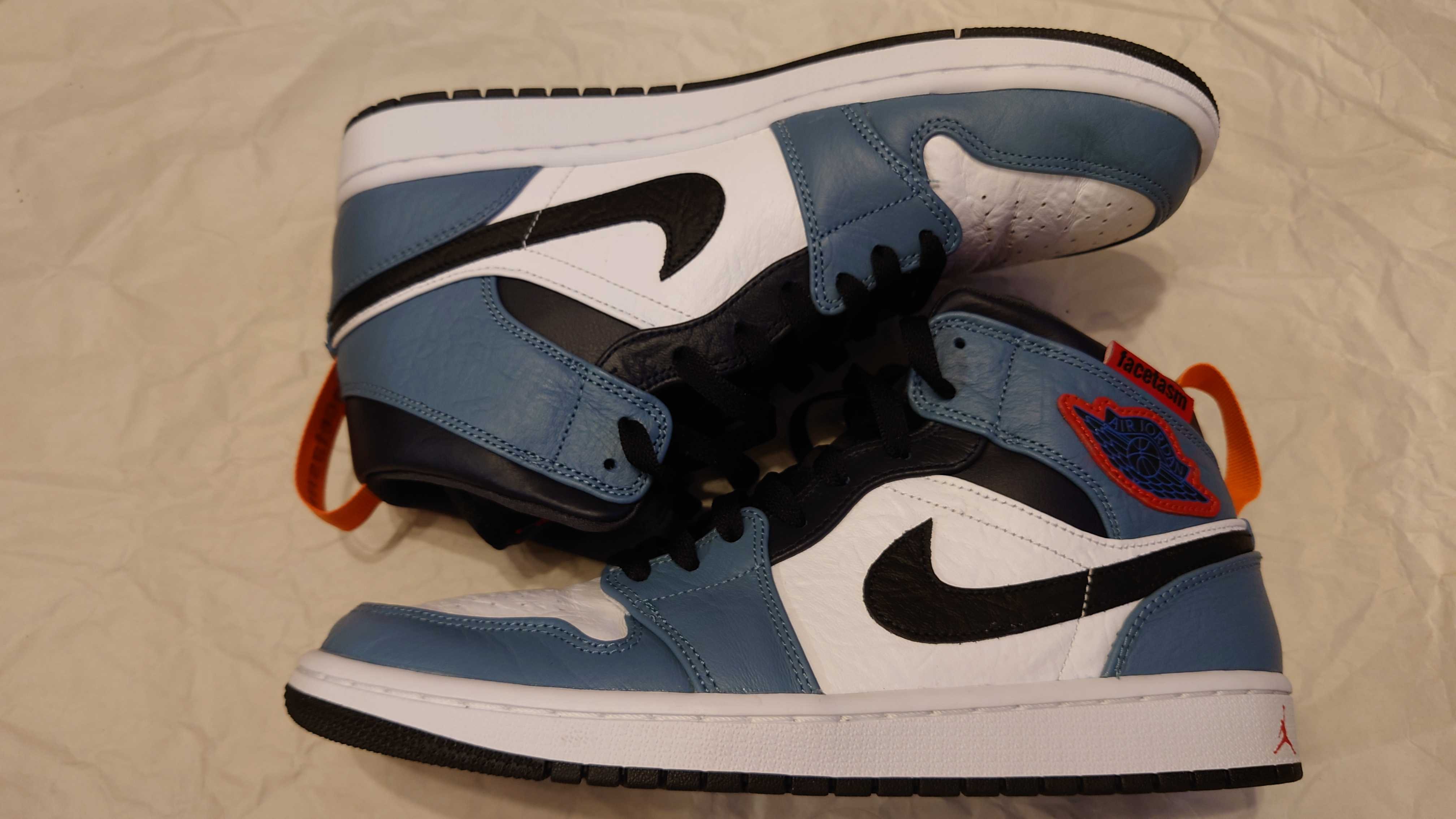FACETASM × Nike Air Jordan 1 Mid "White/Navy"