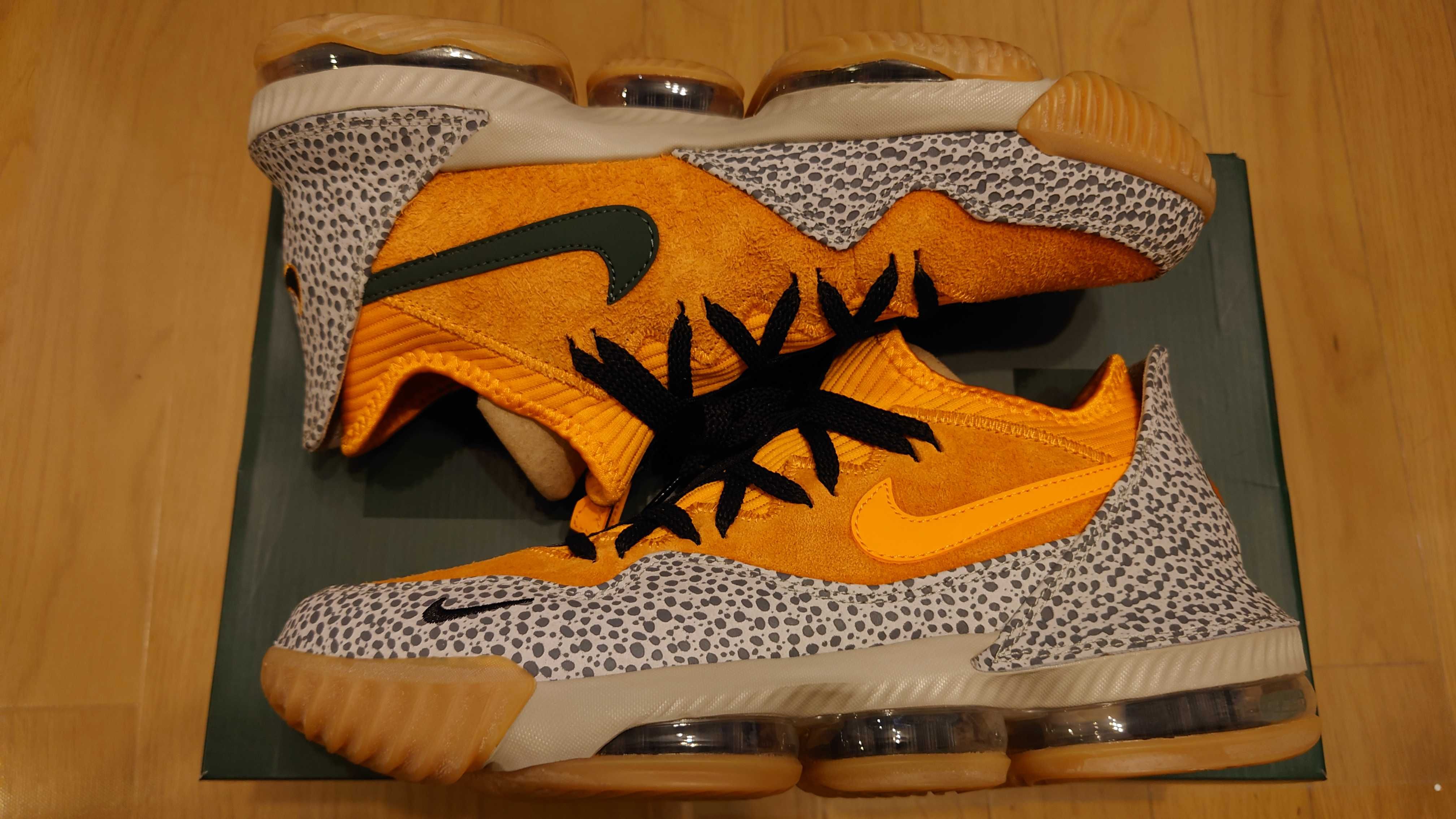 atmos × Nike LeBron 16 Low "Safari" (CD9471-800/CI3358-800)