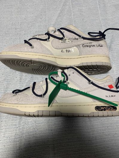 Off-White × Nike Dunk Low "Sail/Neutral Grey/Gridiron"