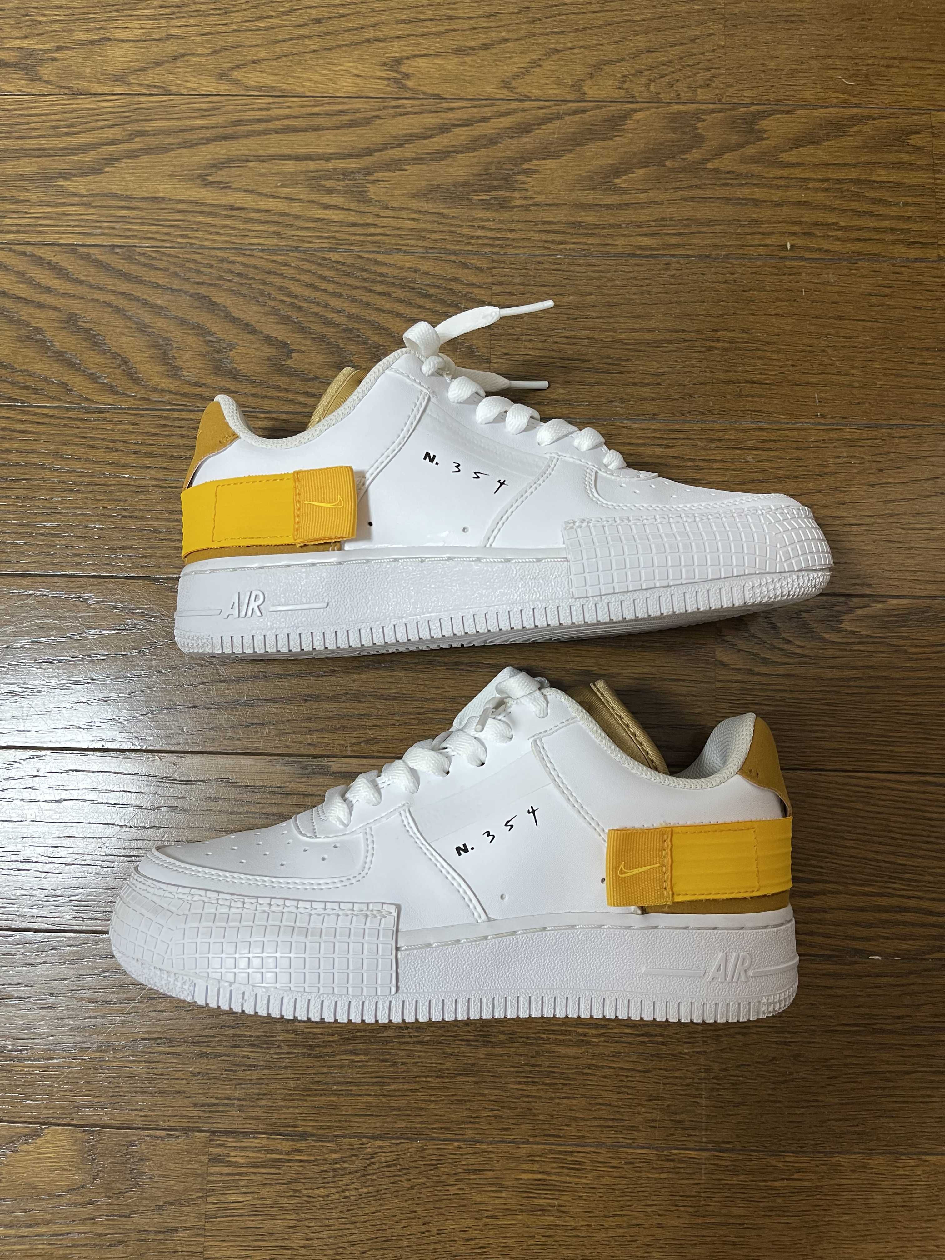 NIKE AIR FORCE 1 TYPE WHITE GOLD