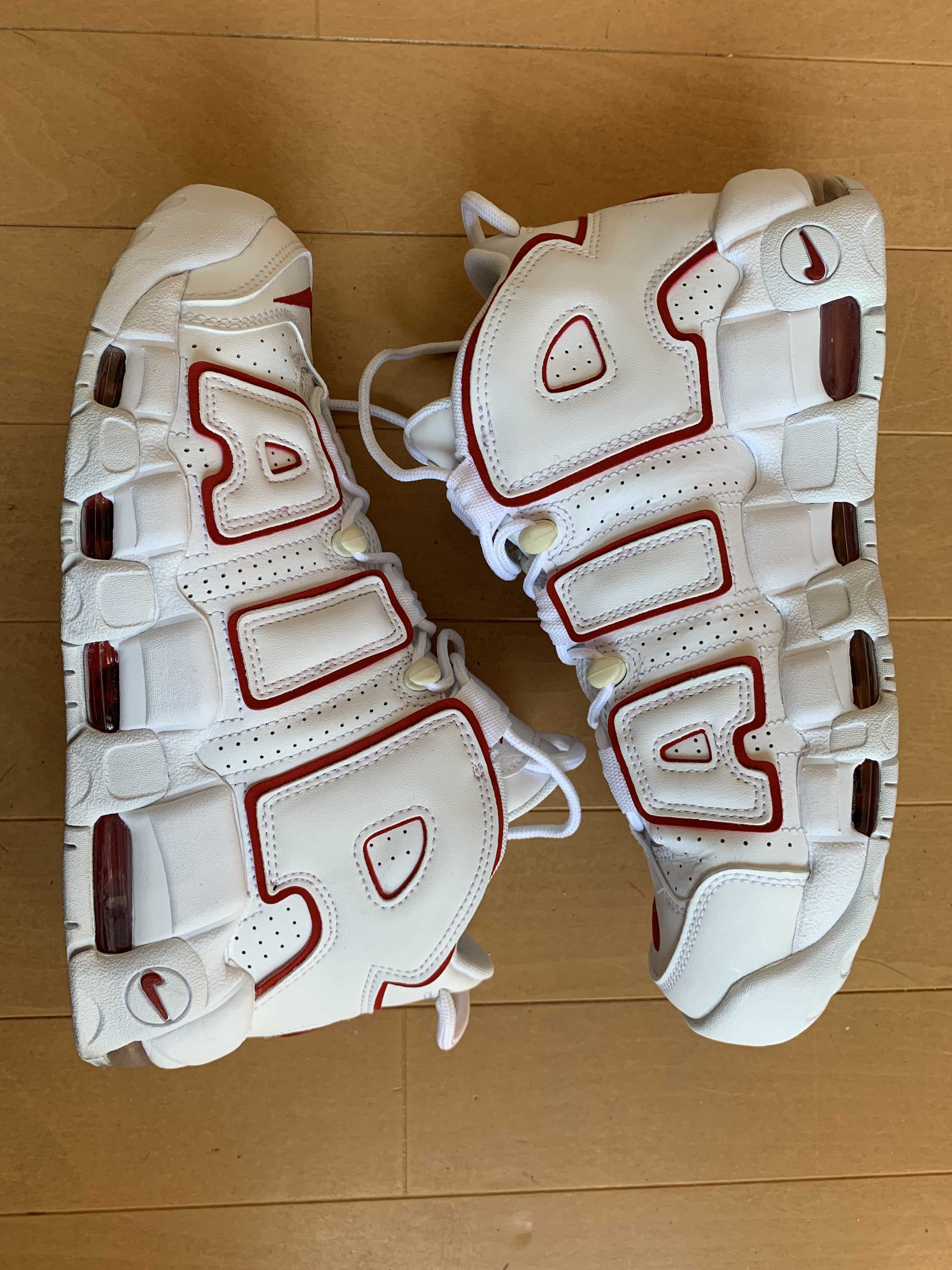 NIKE AIR MORE UPTEMPO "WHITE/VARSITY RED" (2021)