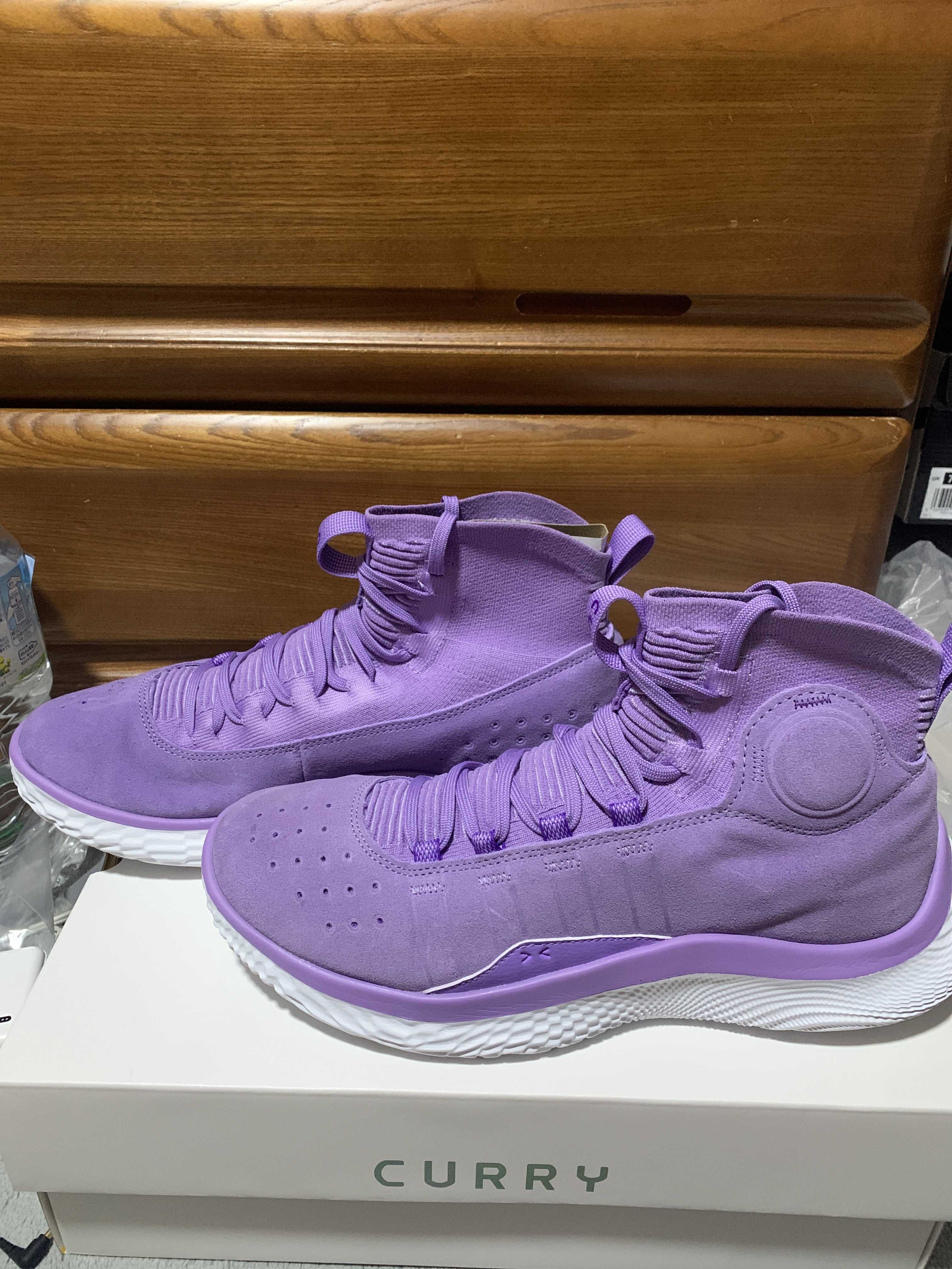 Under Armour Curry4 Flotro "Vivid Lilac/White/Grape"