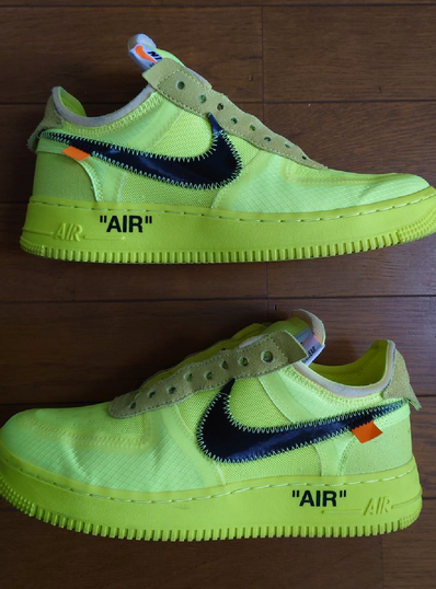 Off-White × Nike Air Force 1 Low "Volt"