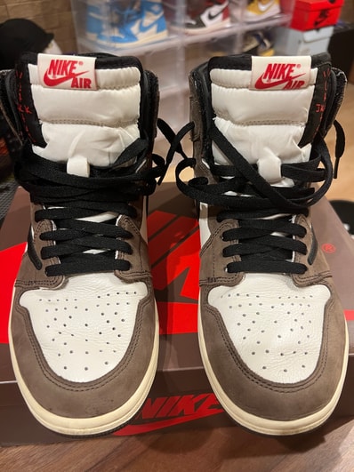 Travis Scott × Nike Air Jordan 1 Retro High OG TS SP "Sail/Dark Mocha"
