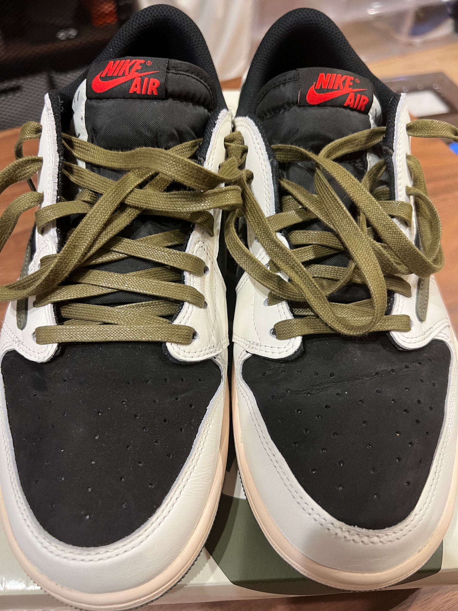 Travis Scott × Nike Women's Air Jordan 1 Low OG "Medium Olive"