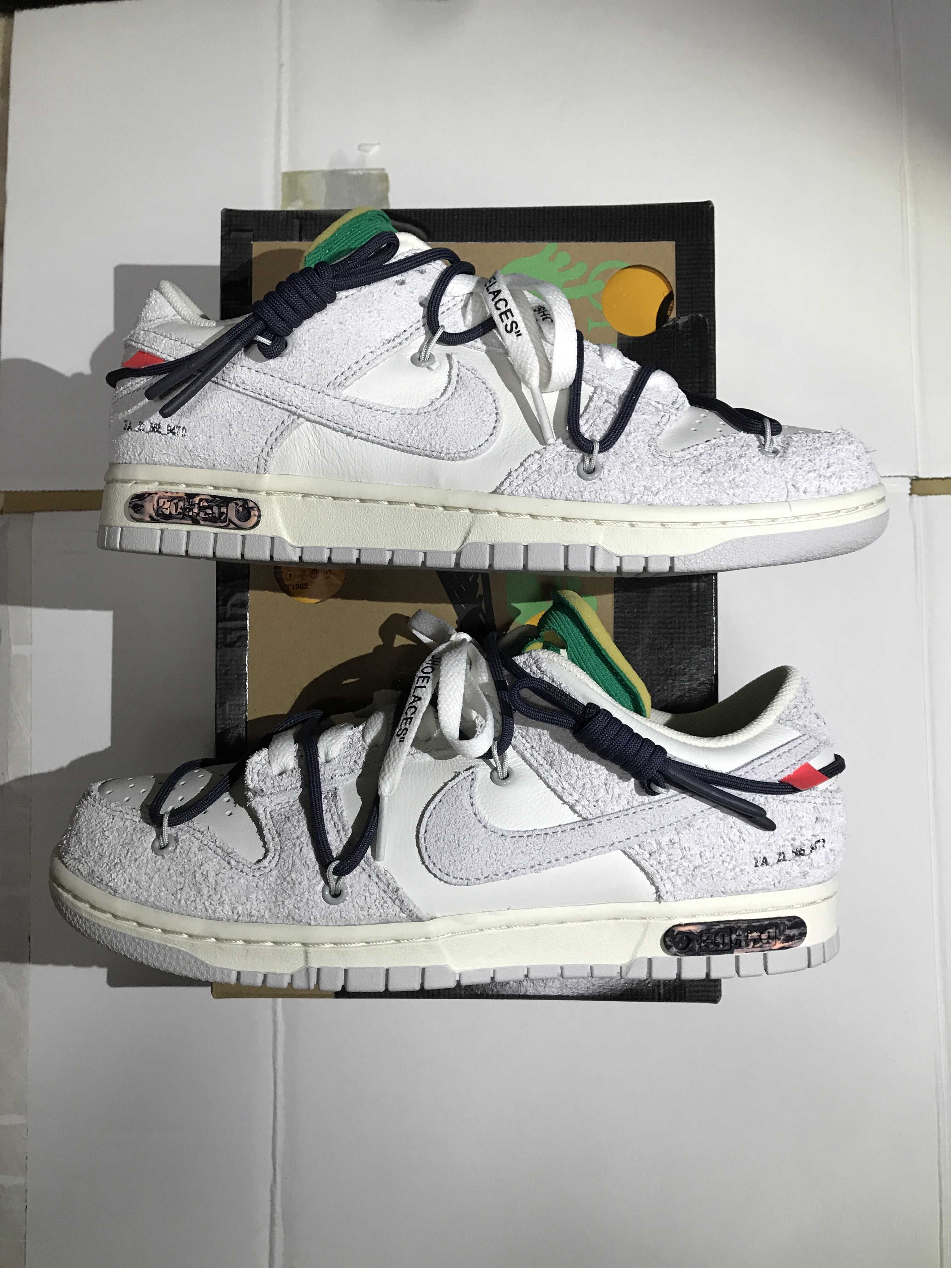 Off-White × Nike Dunk Low "Sail/Neutral Grey/Gridiron"