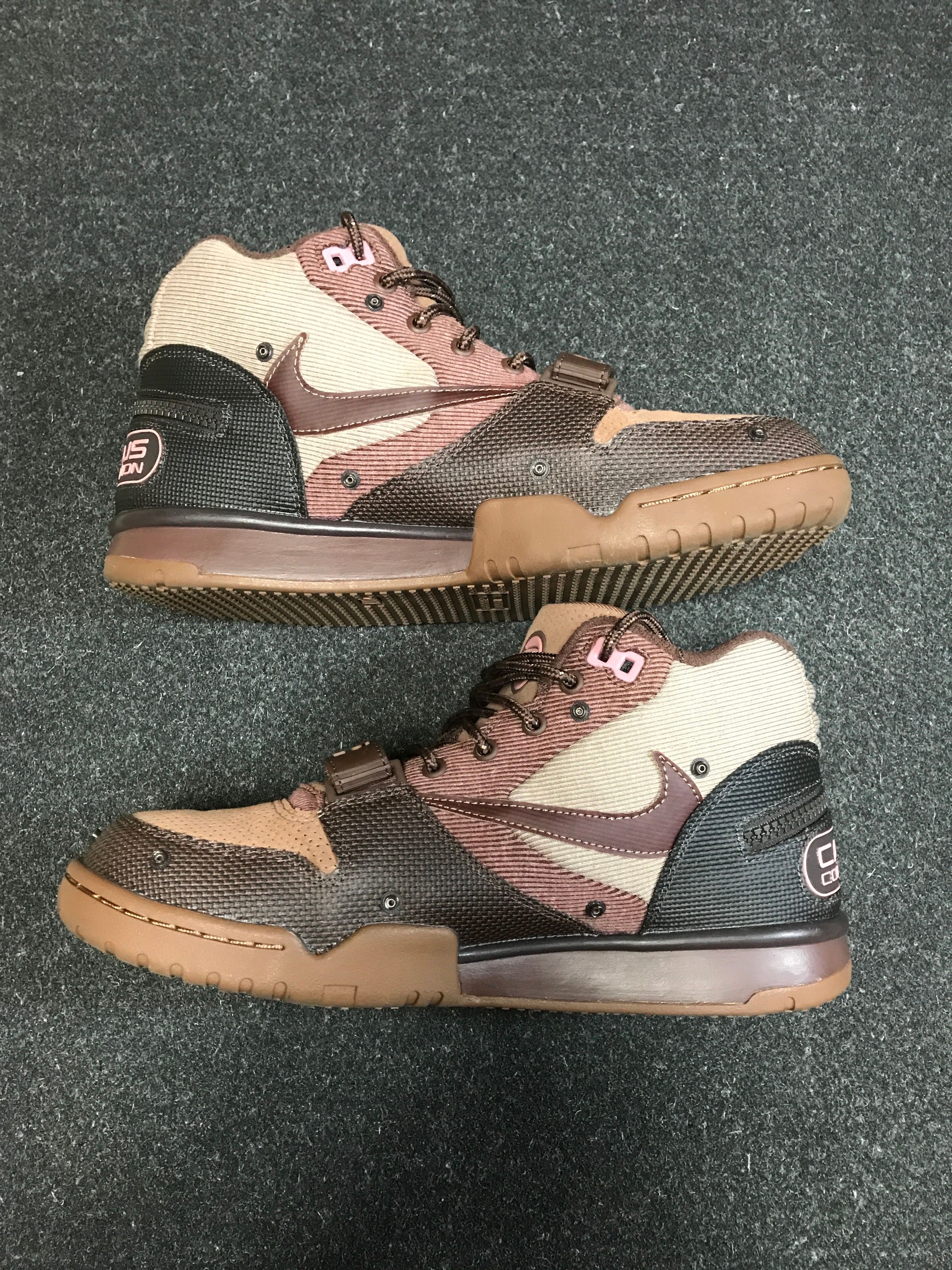 Travis Scott x Nike Air Trainer 1 SP "Archaeo Brown and Rust Pink"