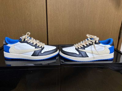 Travis Scott × fragment design × Nike Air Jordan 1 Low OG SP "Military Blue"