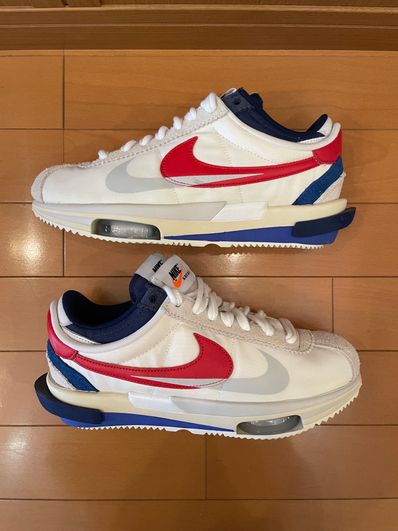 sacai × Nike Zoom Cortez "White and University Red"