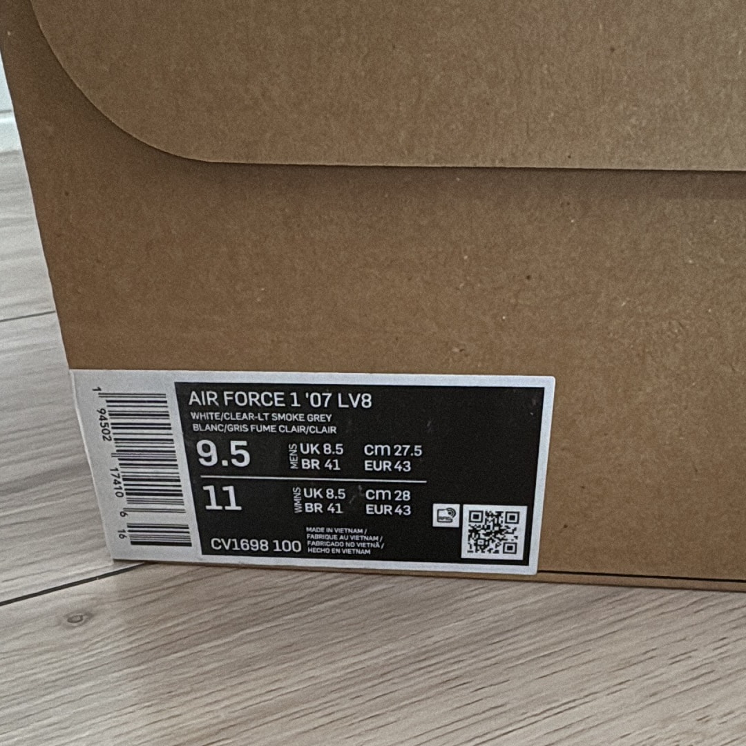 Nike Air Force 1 Low 07 LV8 Recycled Wool Pack "White Grey"