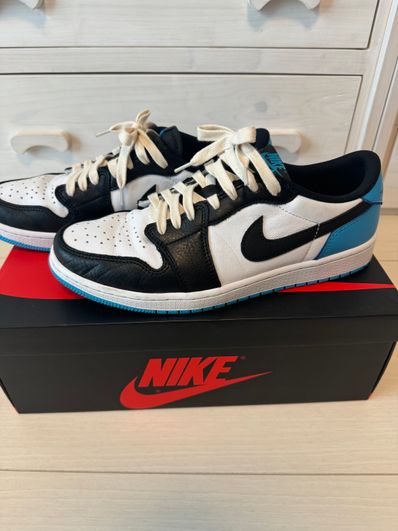 Nike Air Jordan 1 Low OG "Black and Dark Powder Blue/UNC"