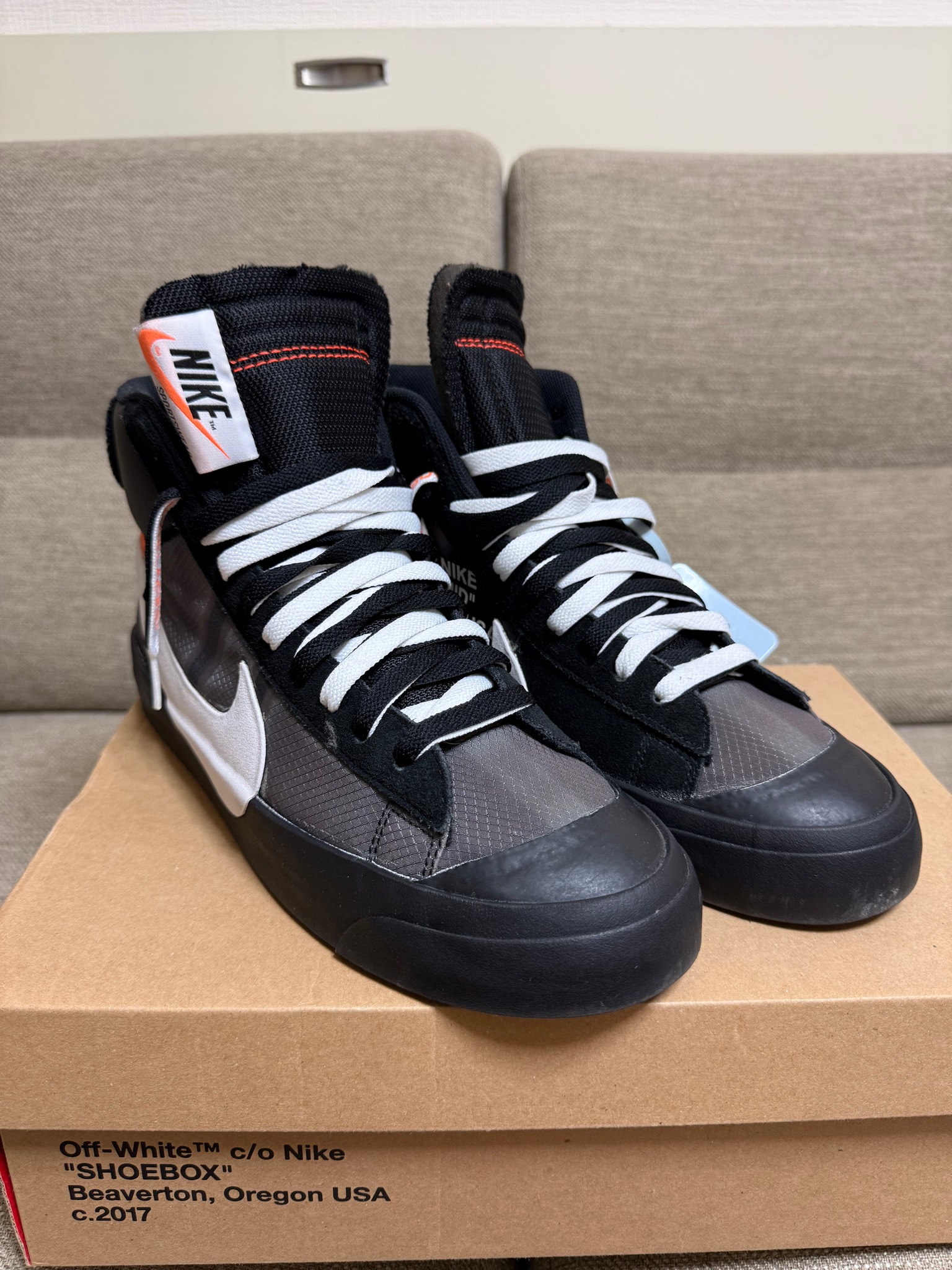Off-White × Nike Blazer Studio Mid "Grim Reaper"
