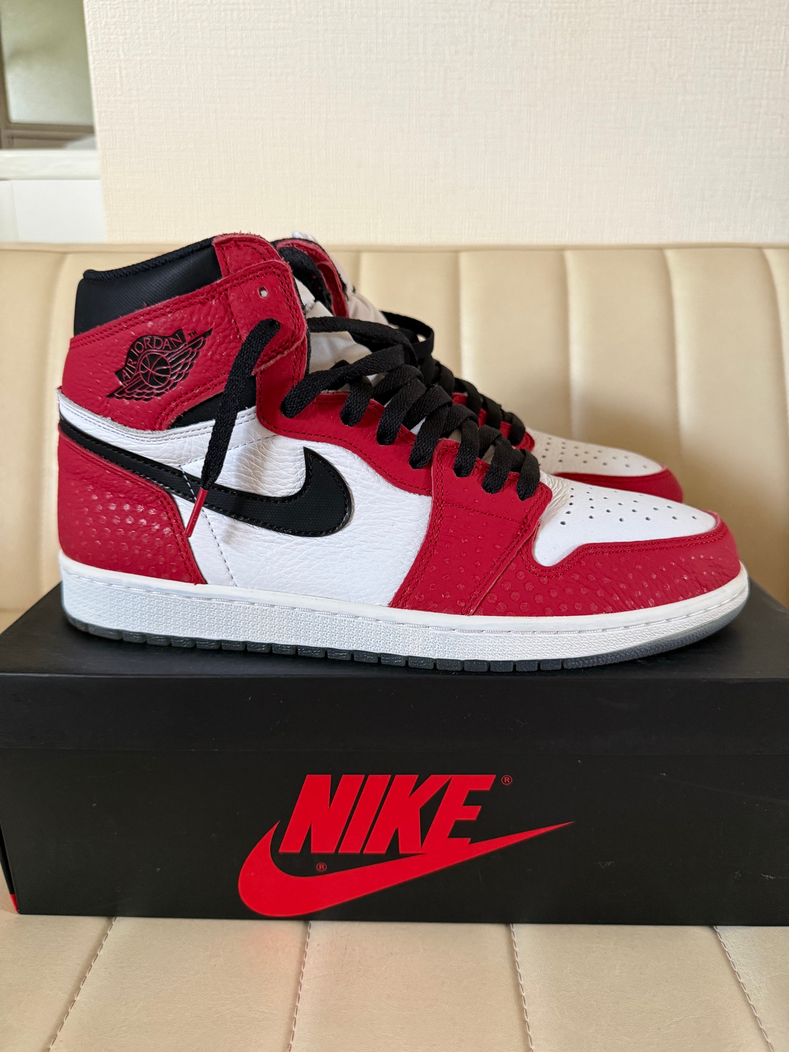 Spiderman × Nike Air Jordan 1 Origin Story "Gym Red/White/Photo Blue/Black"