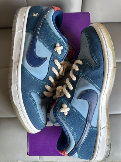 Why So Sad? × Nike SB Dunk Low "Coastal Blue/Speed Yellow-University Red"