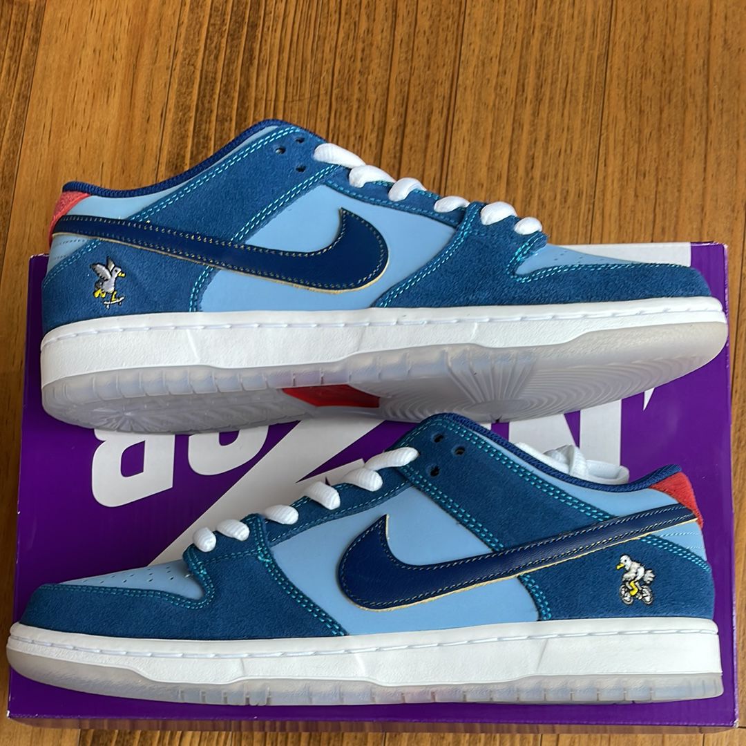 Why So Sad? × Nike SB Dunk Low "Coastal Blue/Speed Yellow-University Red"