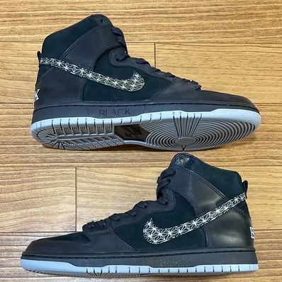 Nike SB × Black Bar Dunk High "Black"