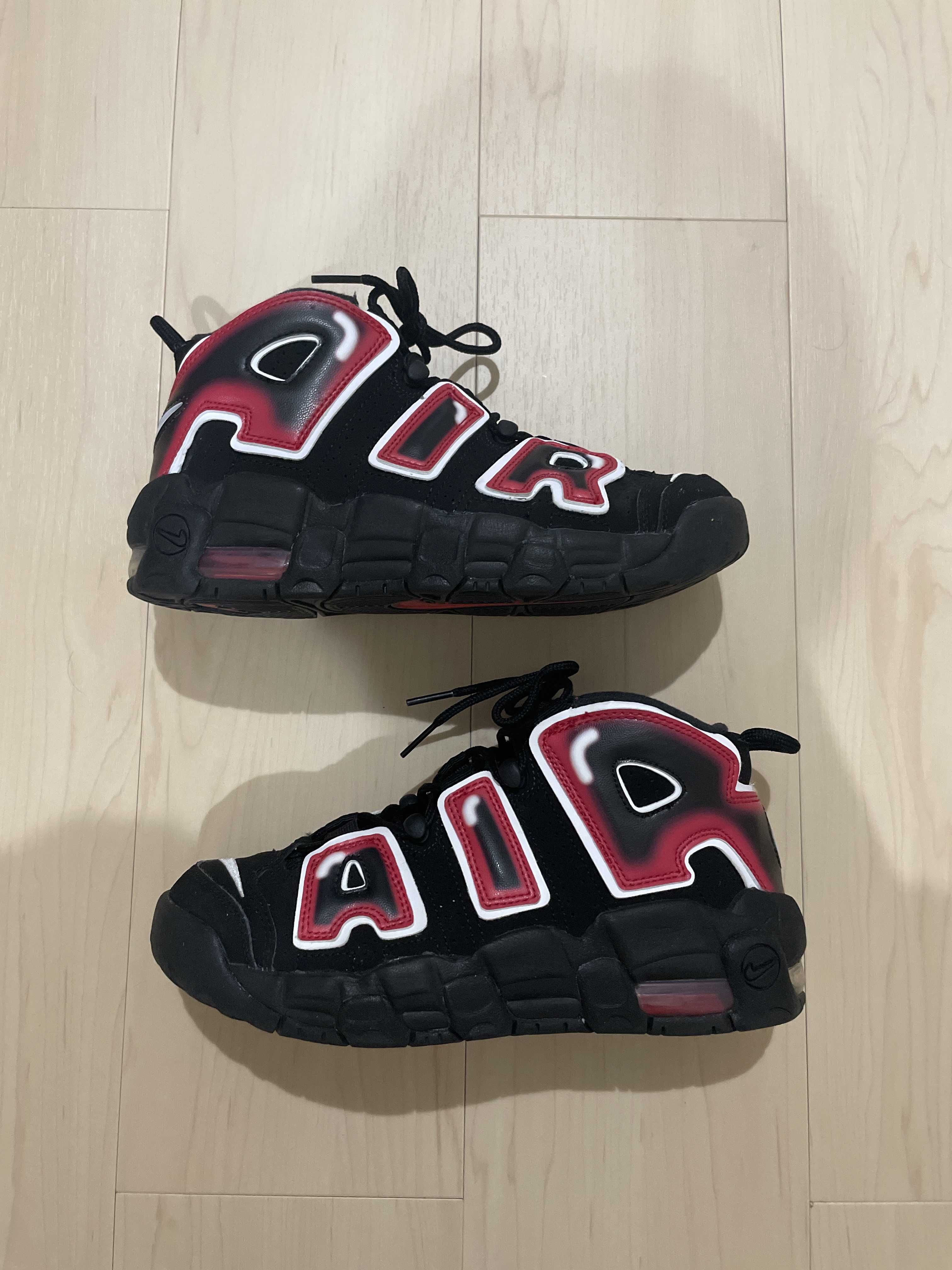 NIKE AIR MORE UPTEMPO GS "LASER CRIMSON"