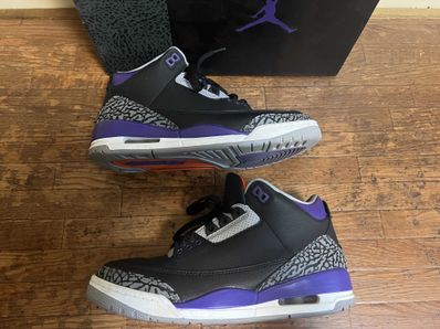 Nike Air Jordan 3 Retro "Black/Court Purple"