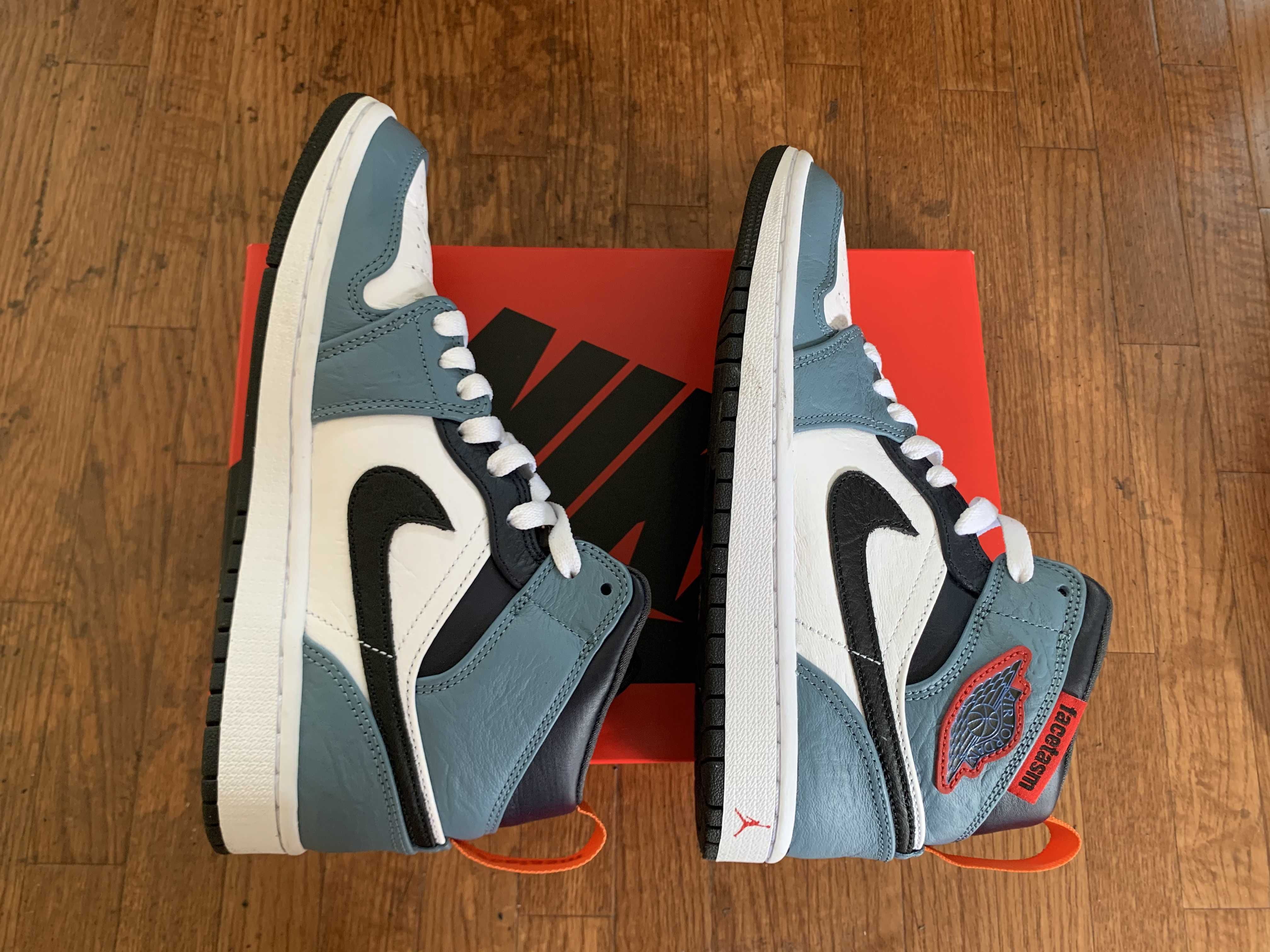 FACETASM × Nike Air Jordan 1 Mid "White/Navy"