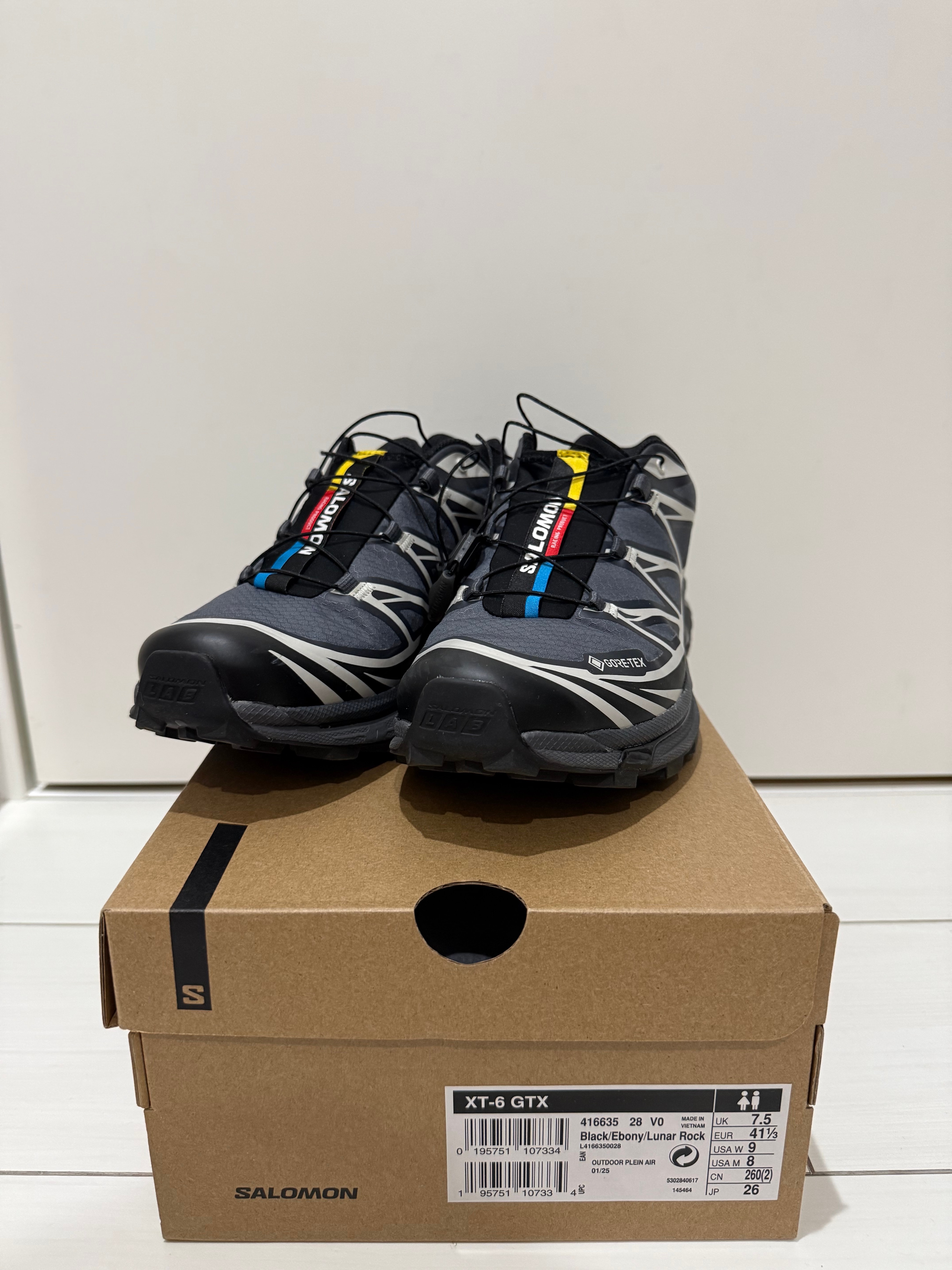 Salomon XT-6 GORE-TEX "Black/Ebony/Lunar Rock"