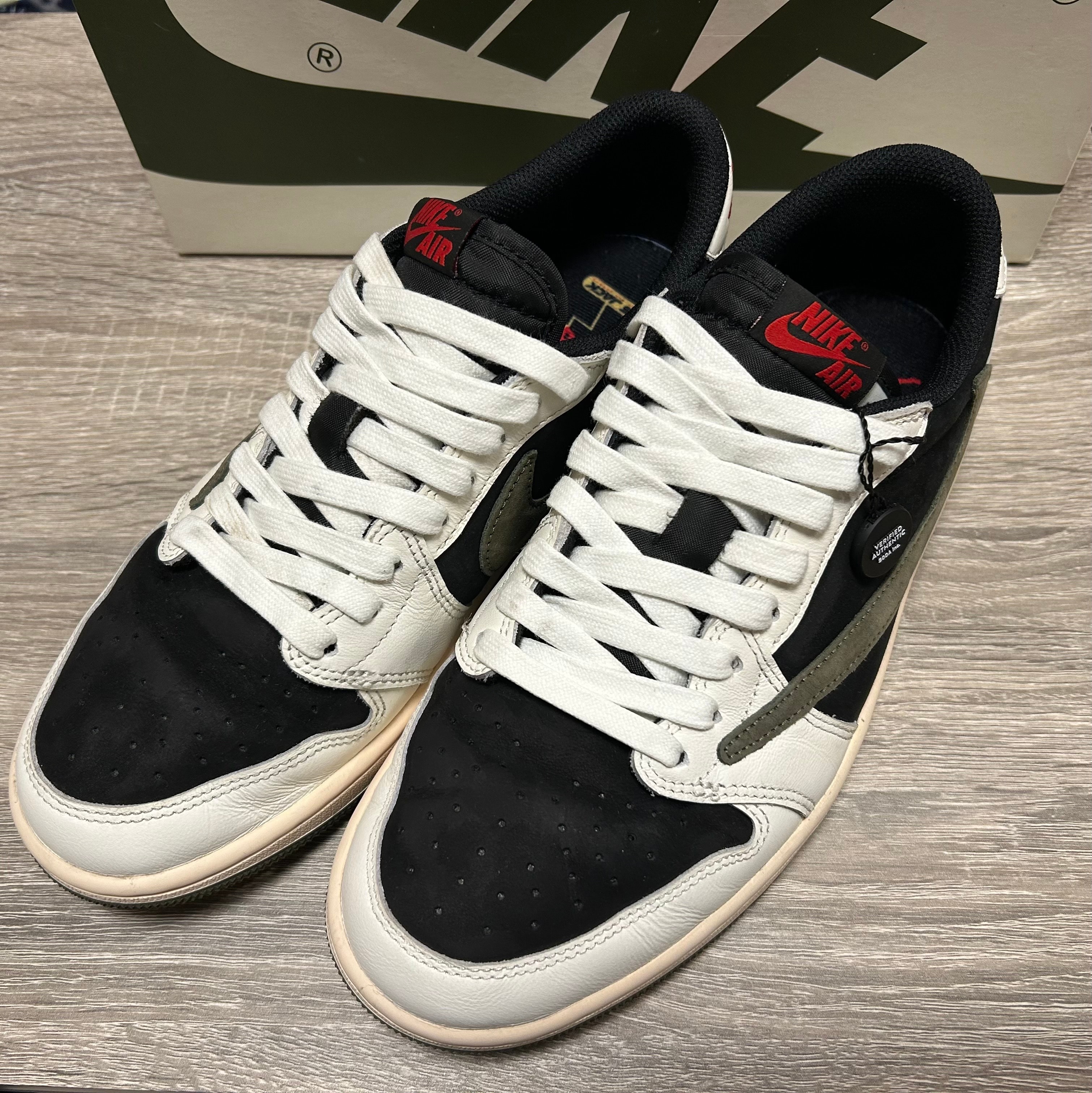 Travis Scott × Nike Women's Air Jordan 1 Low OG "Medium Olive"