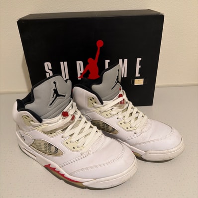 Supreme × Nike Air Jordan 5 Retro "White"