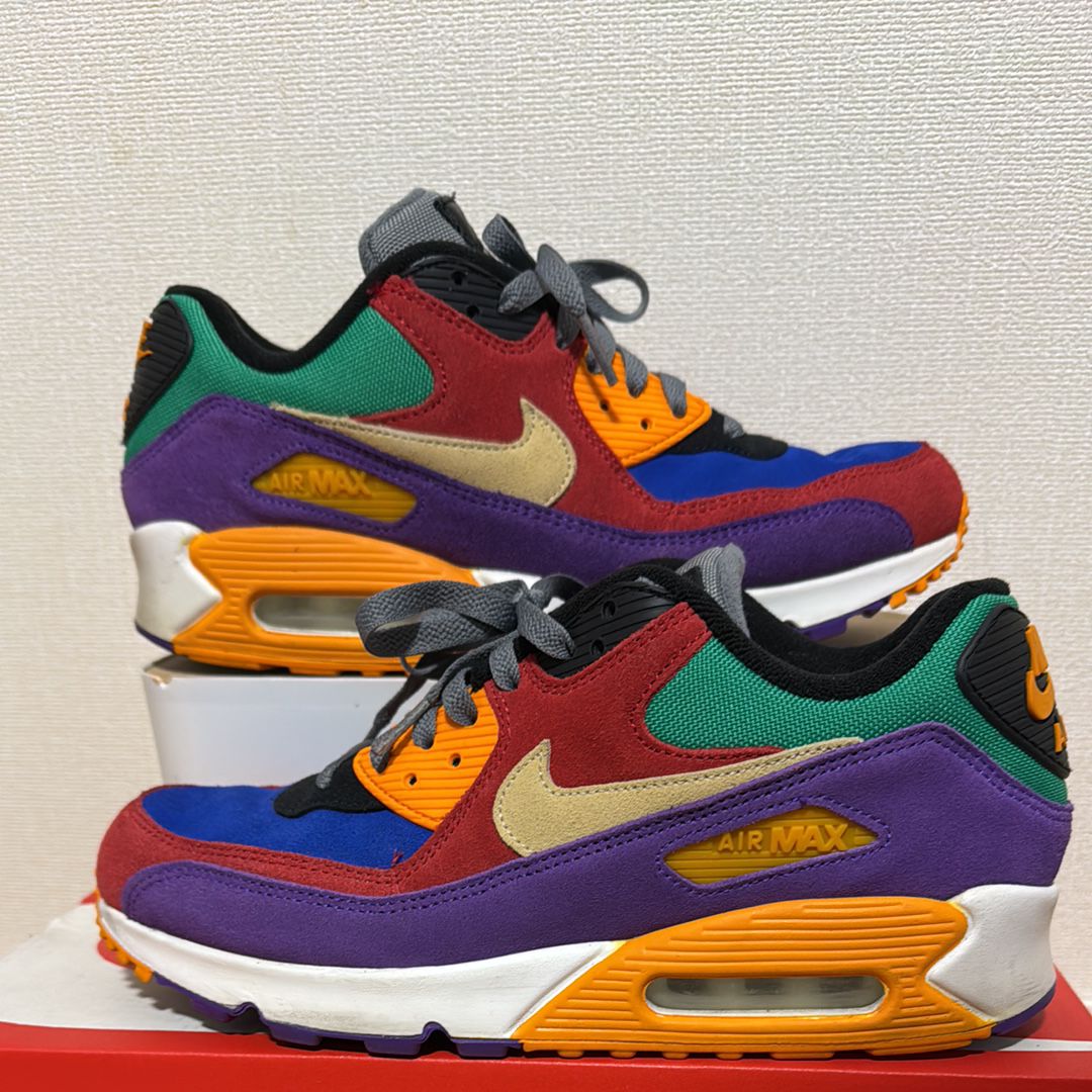 NIKE AIR MAX 90 "VIOTECH UNIVERSITYRED/PALE VANILLA/HYPER GRAPE"
