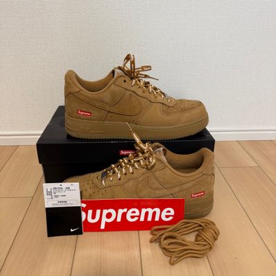 Supreme × Nike Air Force 1 Low "Flax/Wheat"