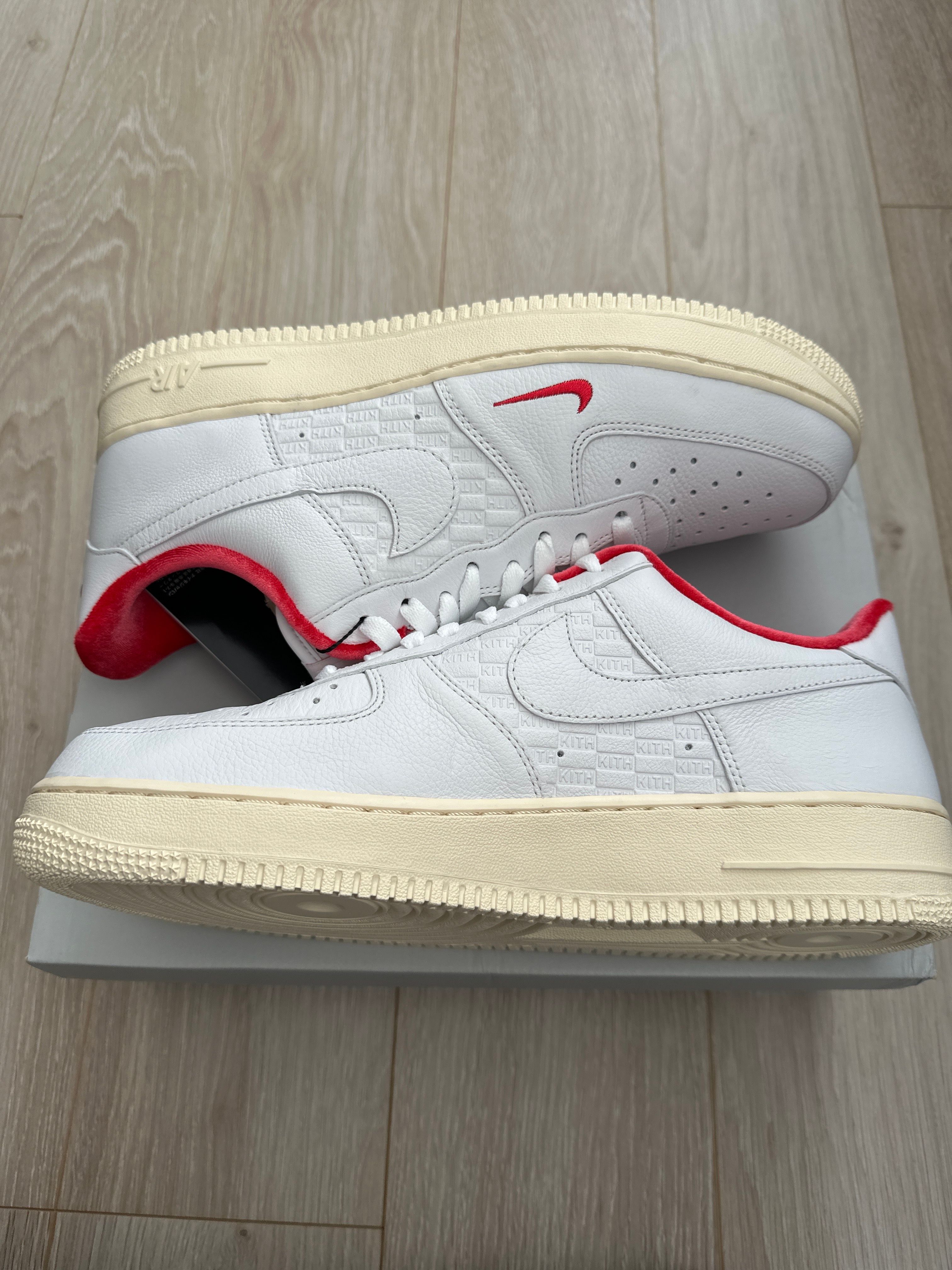 KITH × Nike Air Force 1 Low "White/Red"