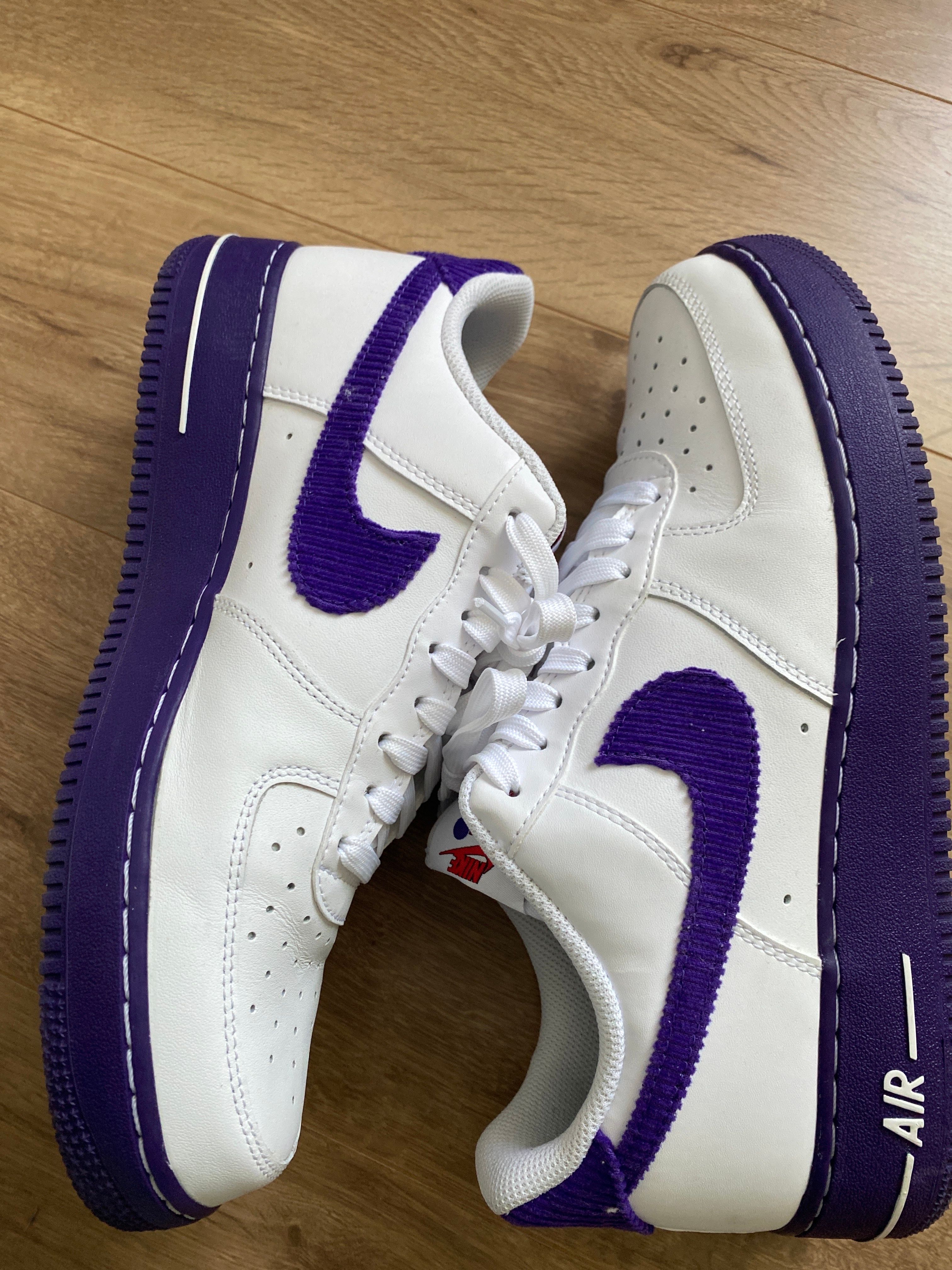 Nike Air Force 1 Low '07 EMB "White and Court Purple"