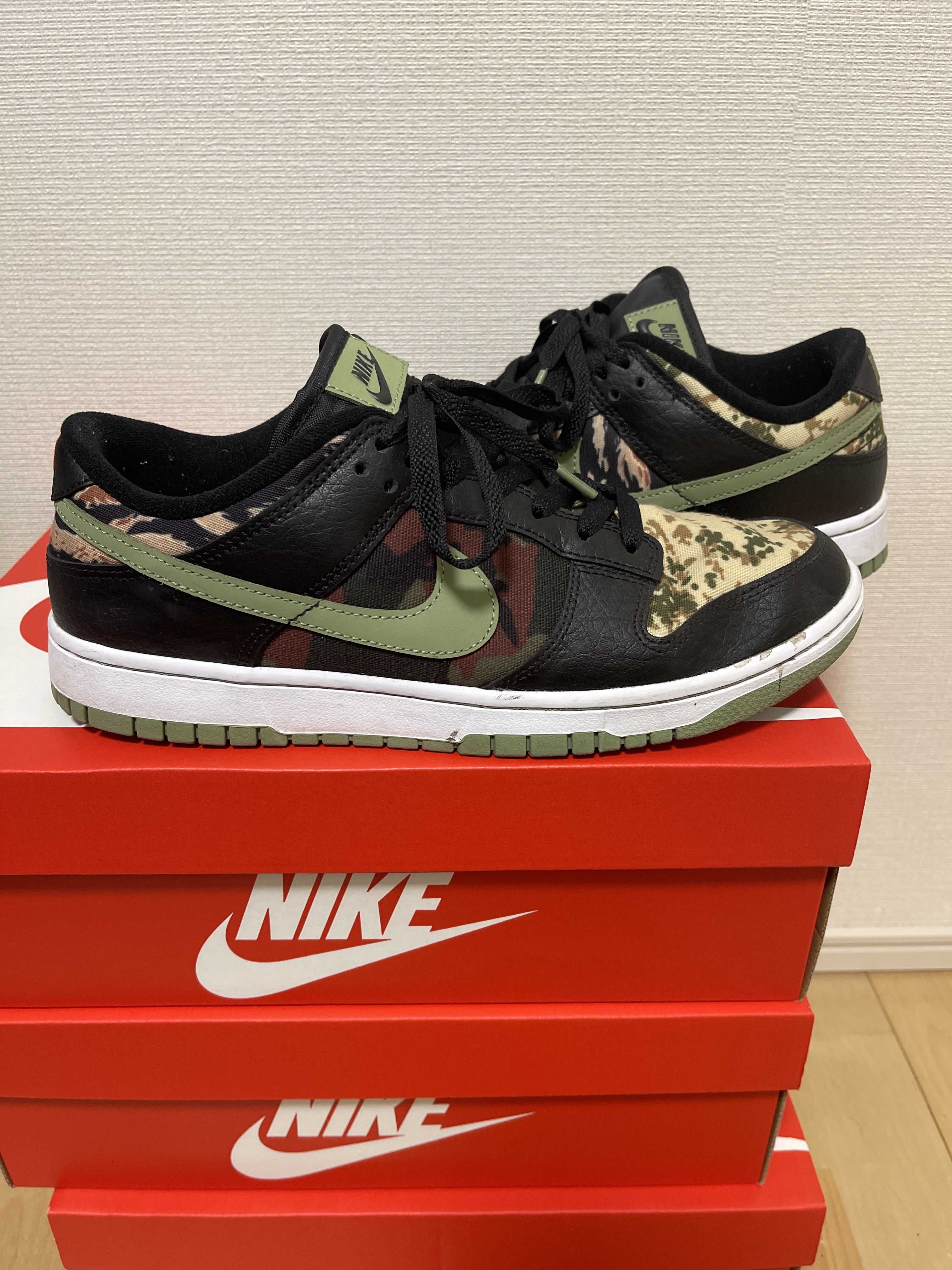 NIKE DUNK LOW SE "BLACK MULTI CAMO"