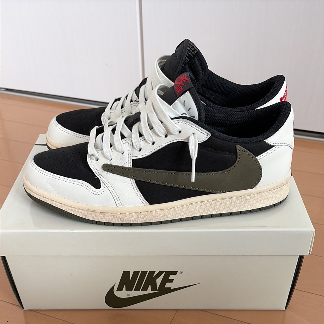 Travis Scott × Nike Women's Air Jordan 1 Low OG "Medium Olive"