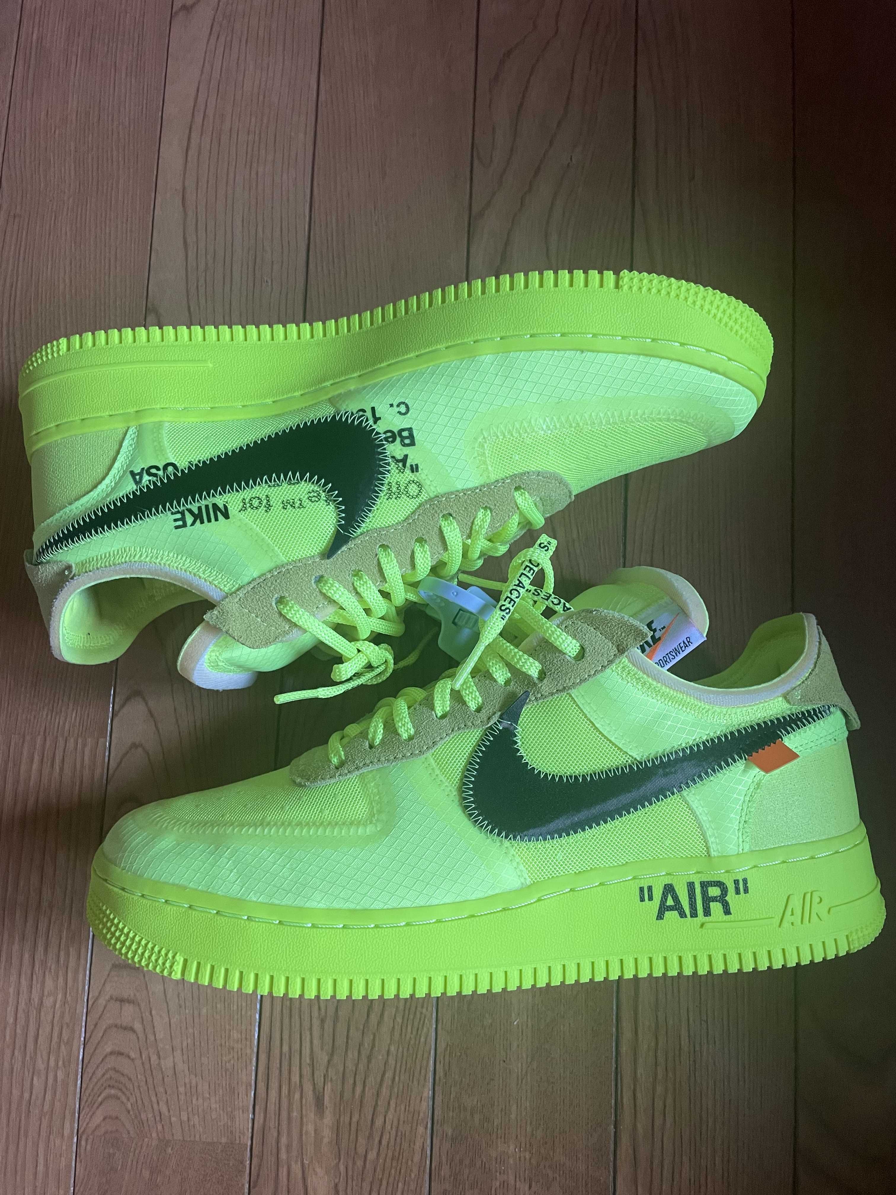 Off-White × Nike Air Force 1 Low "Volt"