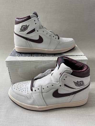 A Ma Maniere × Nike Air Jordan 1 Retro High OG "Sail and Burgundy"