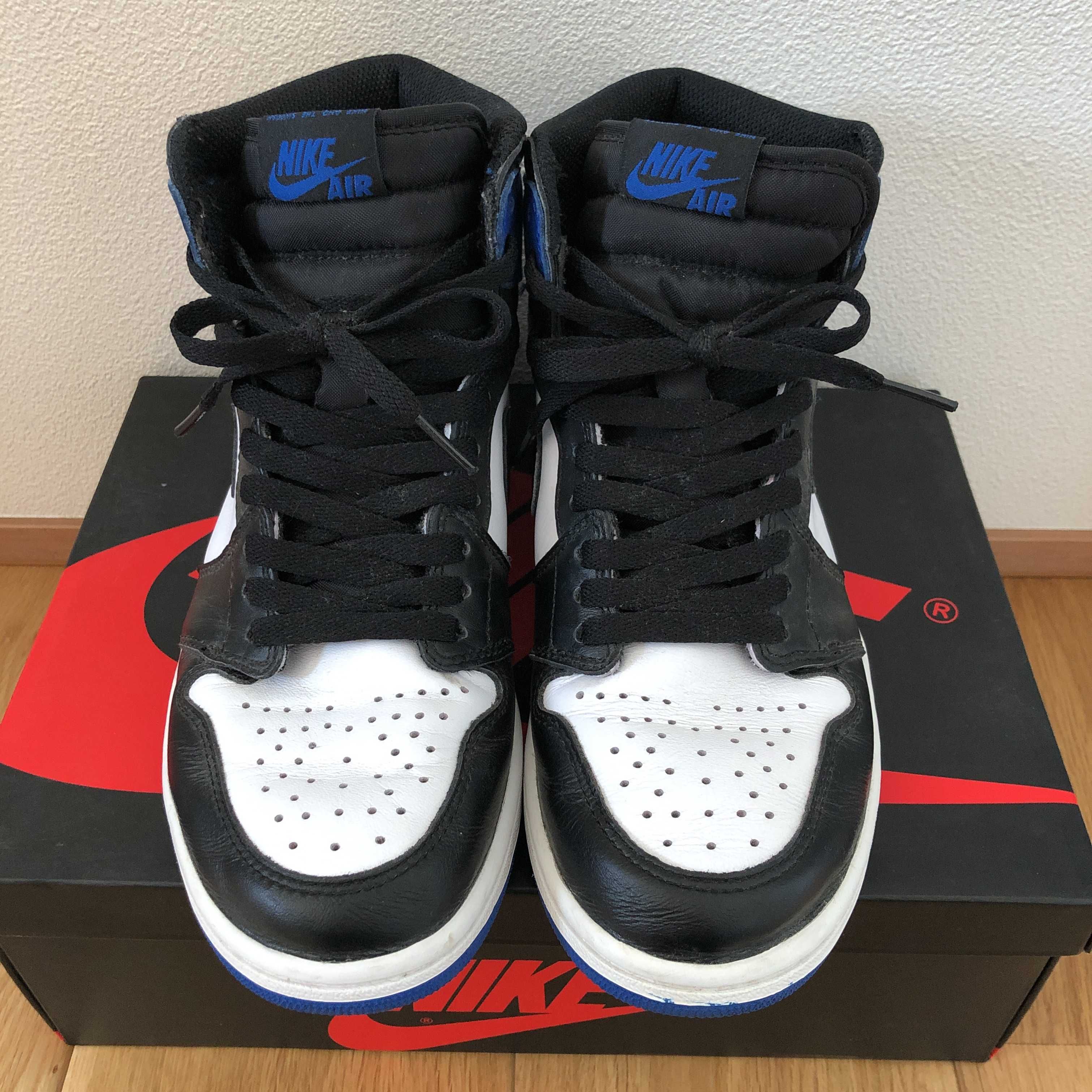 fragment design × Nike Air Jordan 1 Retro High OG "Black/Sport Royal/White"