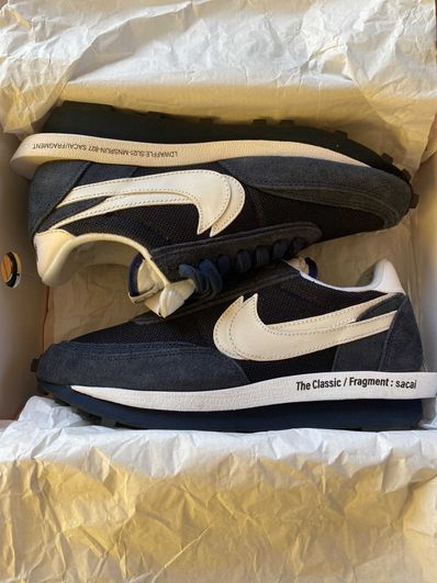 Fragment × sacai × Nike LD Waffle "Blackended Blue"