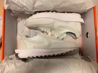 sacai × Nike LDV Waffle "Triple White"