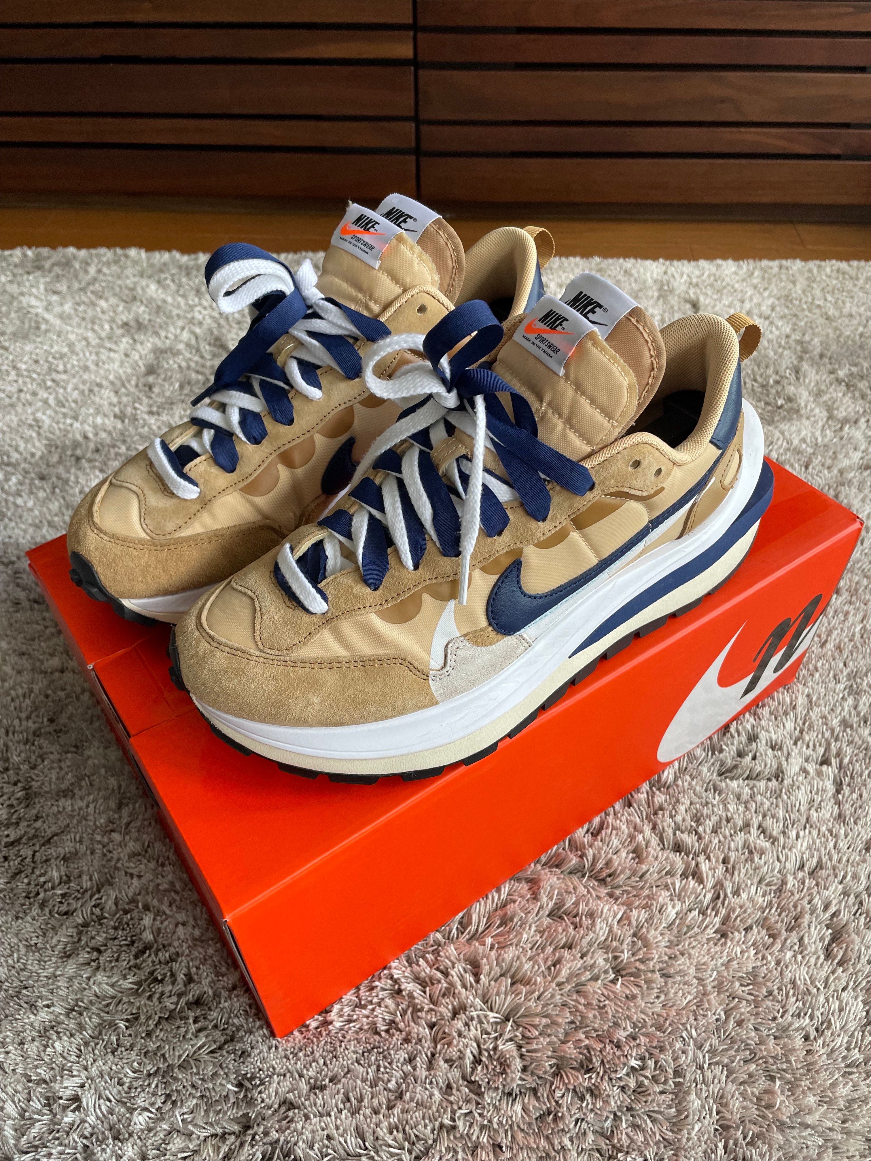 Sacai × Nike Vapor Waffle "Sesame And Blue Void"