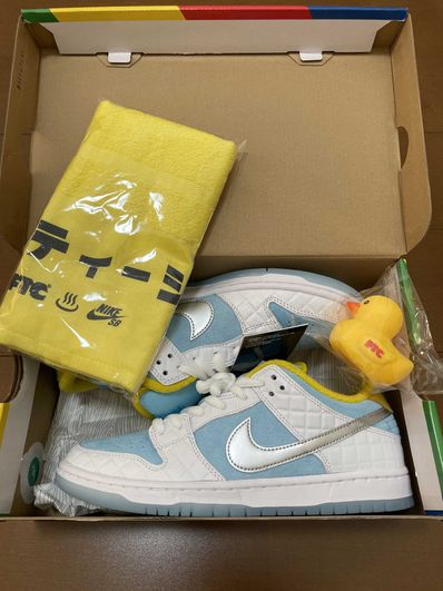 FTC × Nike SB Dunk Low "White/Blue"