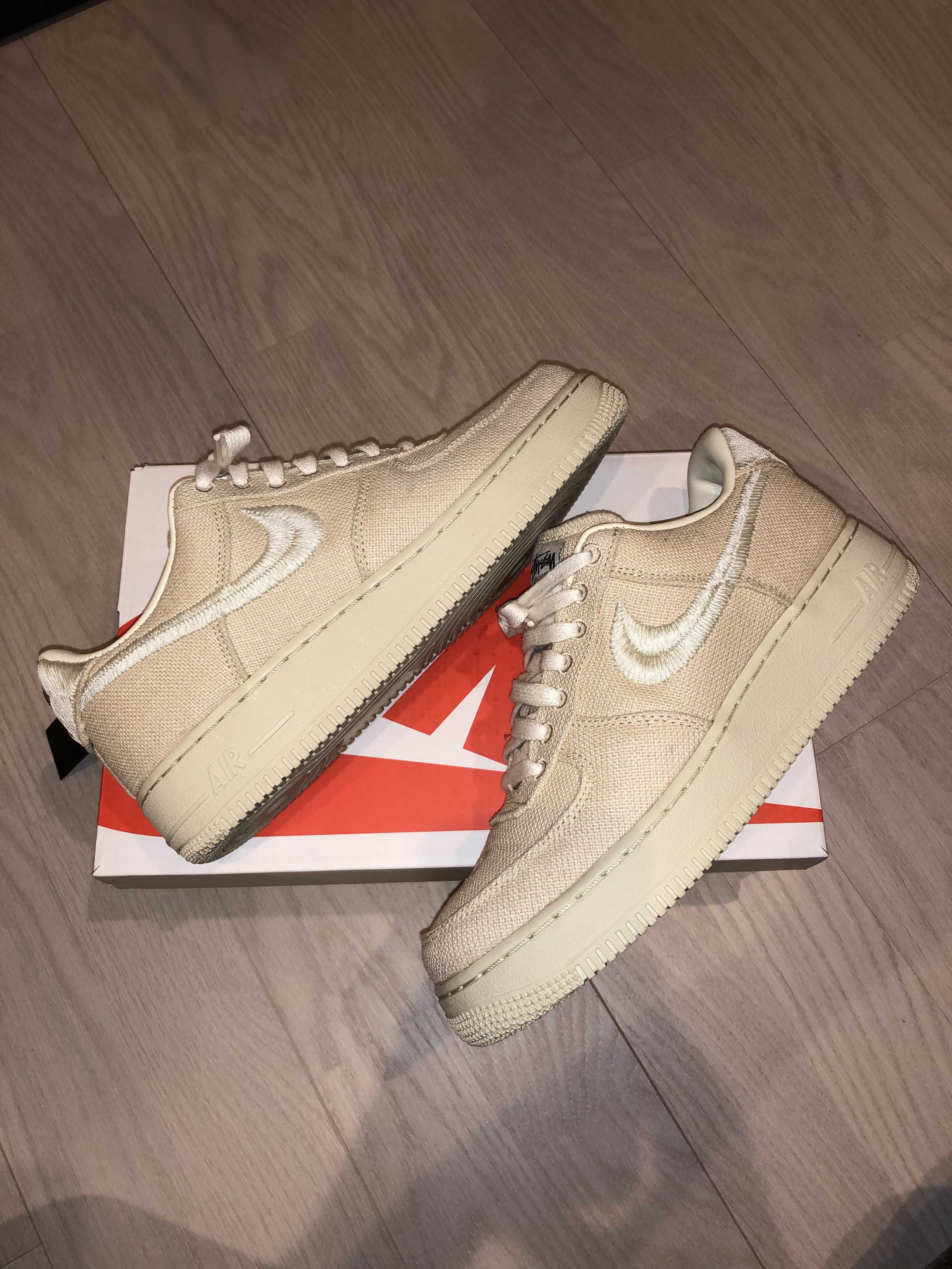 Stussy × Nike Air Force 1 Low "Fossil Stone"