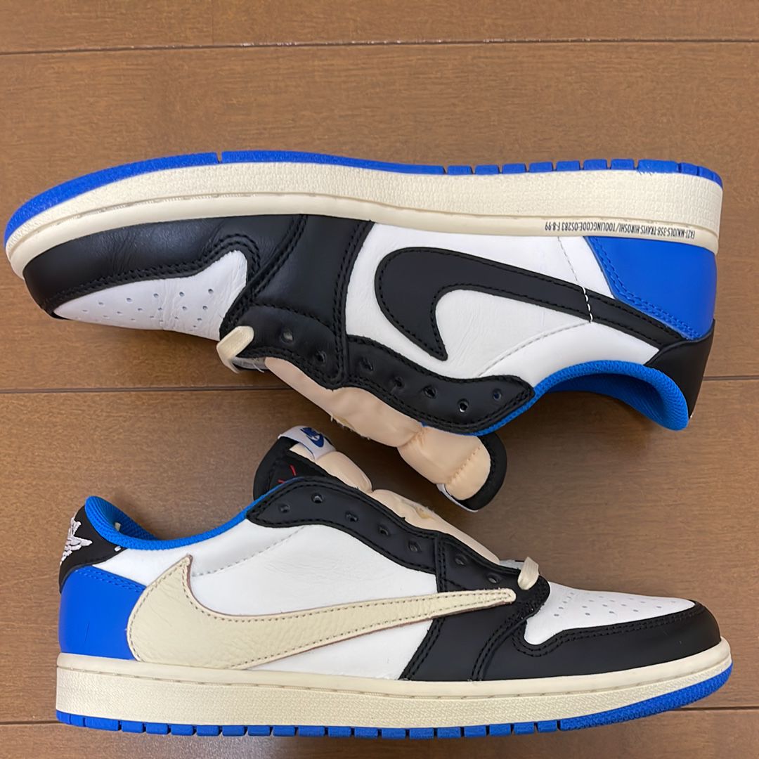 Travis Scott × fragment design × Nike Air Jordan 1 Low OG SP "Military Blue"