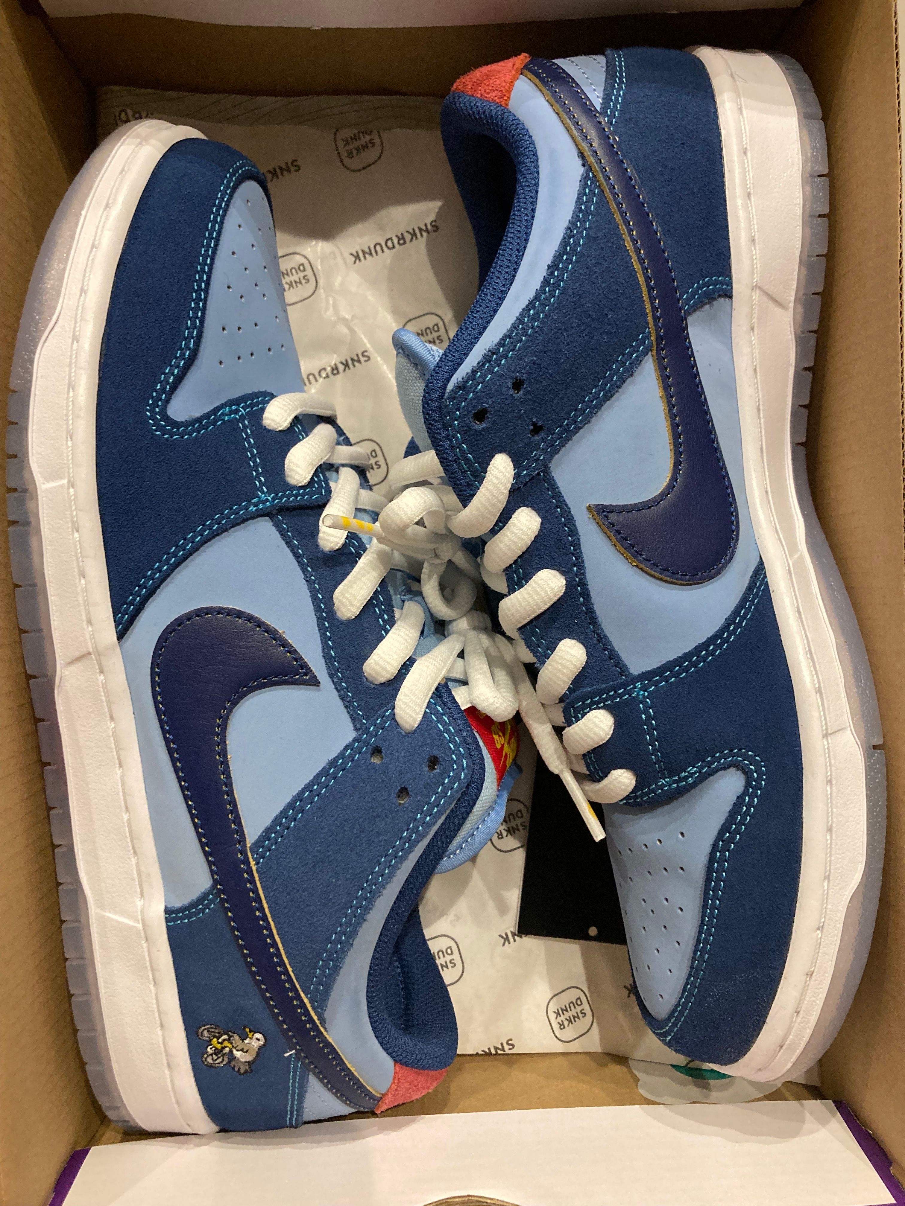 Why So Sad? × Nike SB Dunk Low "Coastal Blue/Speed Yellow-University Red"