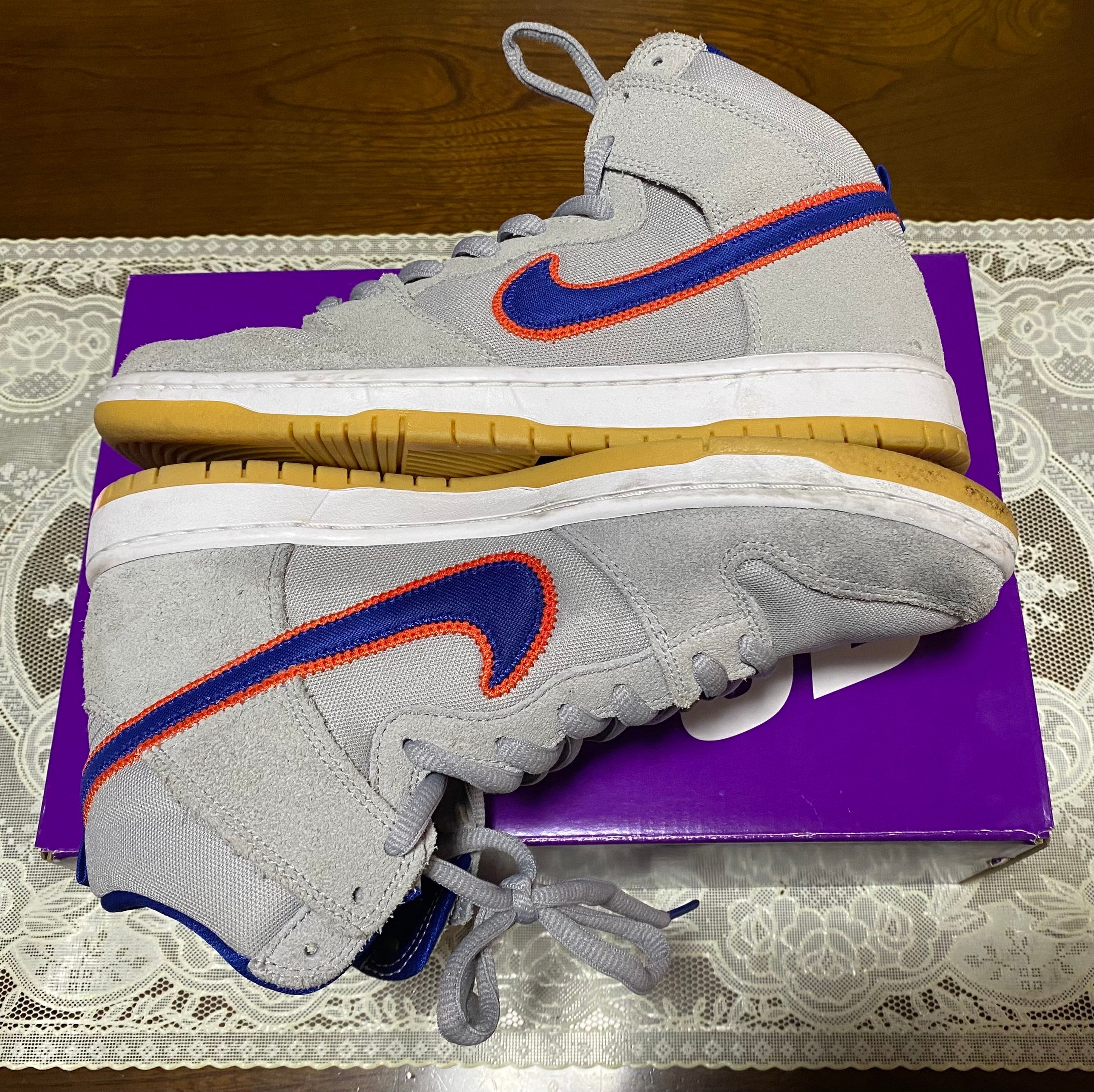 Nike SB Dunk High "Rush Blue and Team Orange/New York Mets"