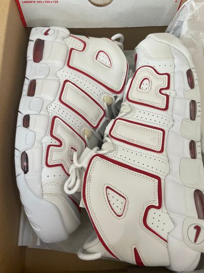 NIKE AIR MORE UPTEMPO "WHITE/VARSITY RED" (2021)