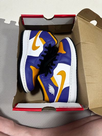 Nike GS Air Jordan 1 Mid "Lakers"