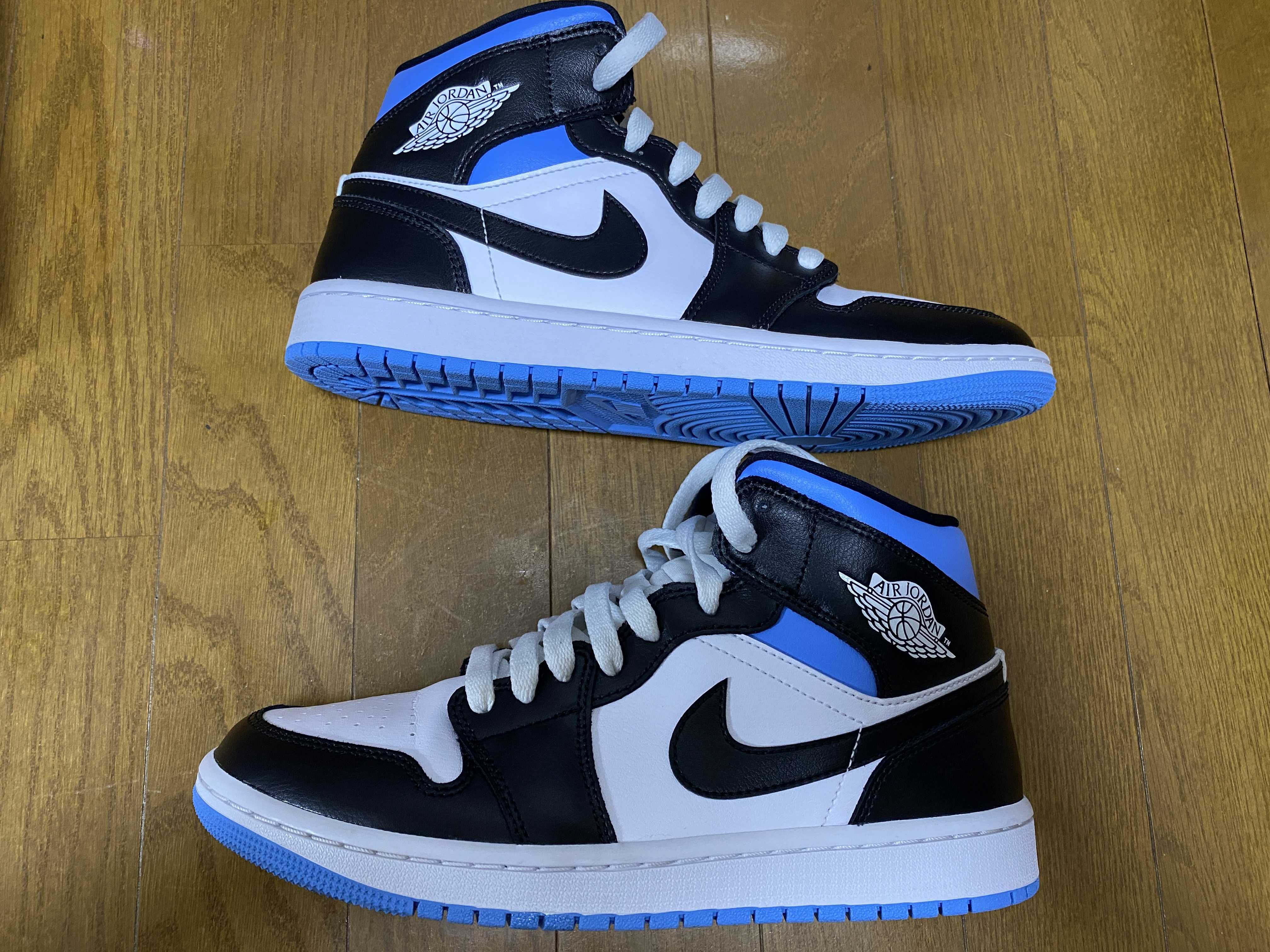 Nike Women's Air Jordan 1 Mid "Black/University Blue"