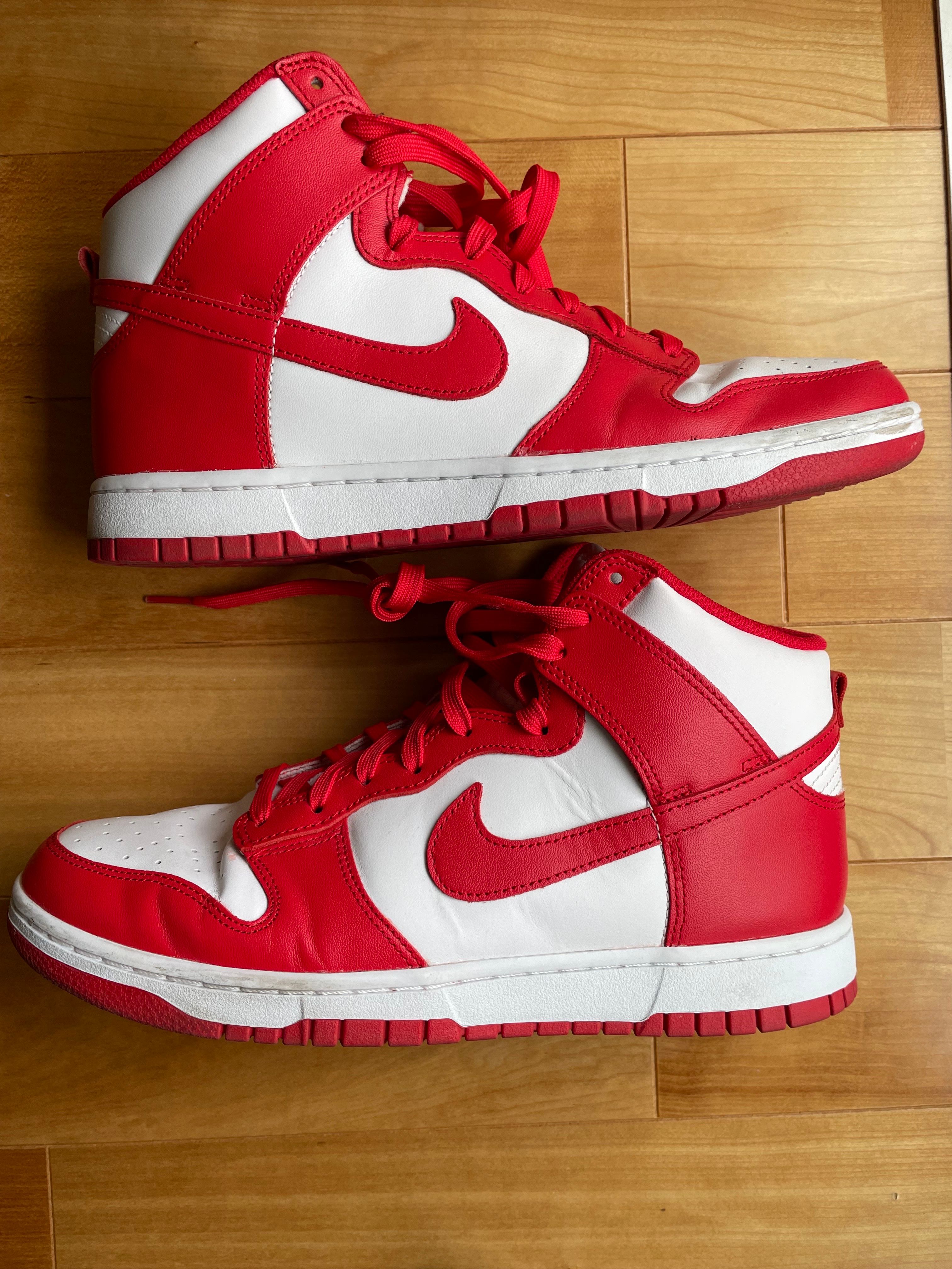 Nike Dunk High "Championship White and Red"