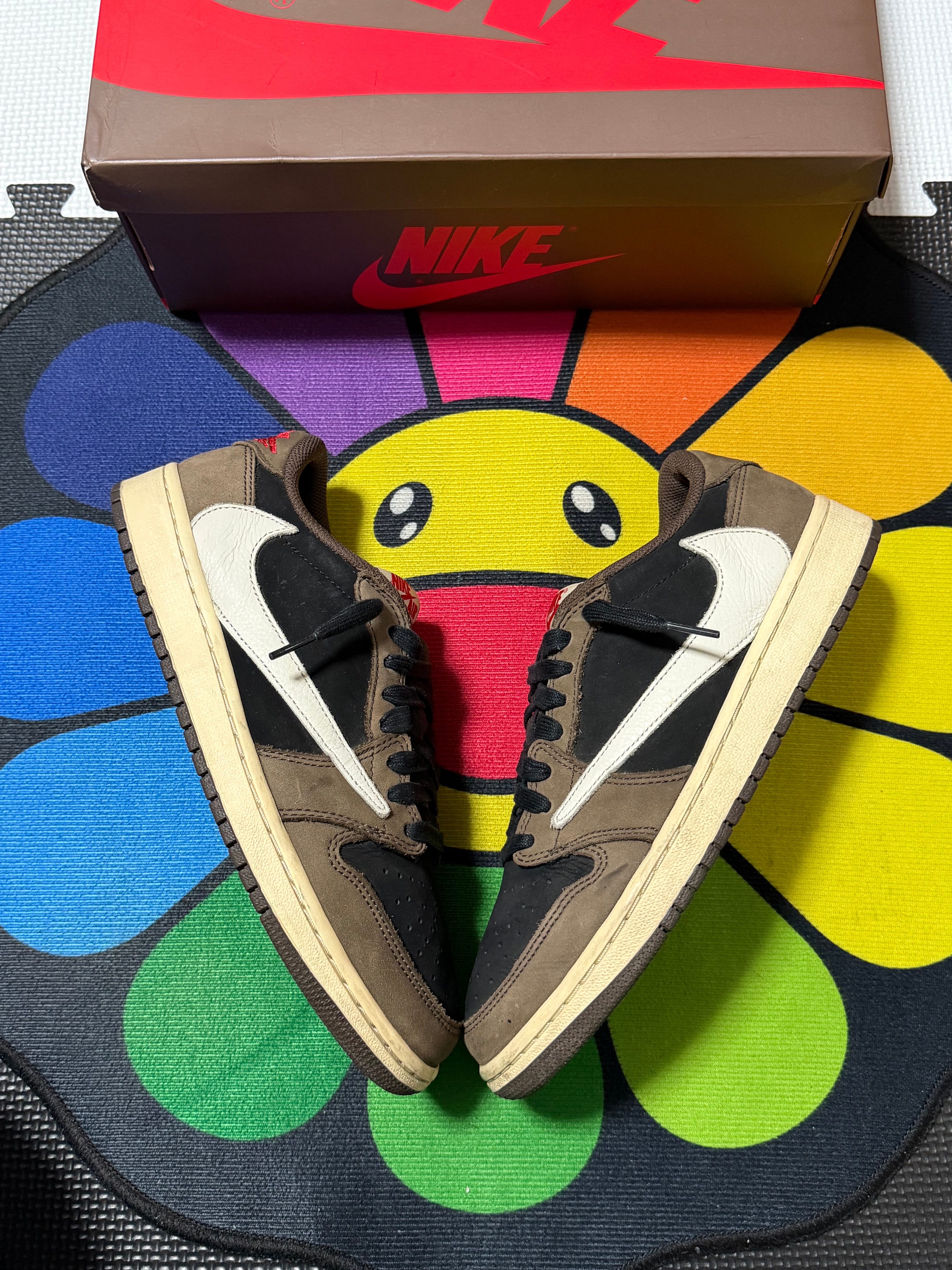 Travis Scott × Nike Air Jordan 1 Low OG SP-T  "Black/Dark Mocha"